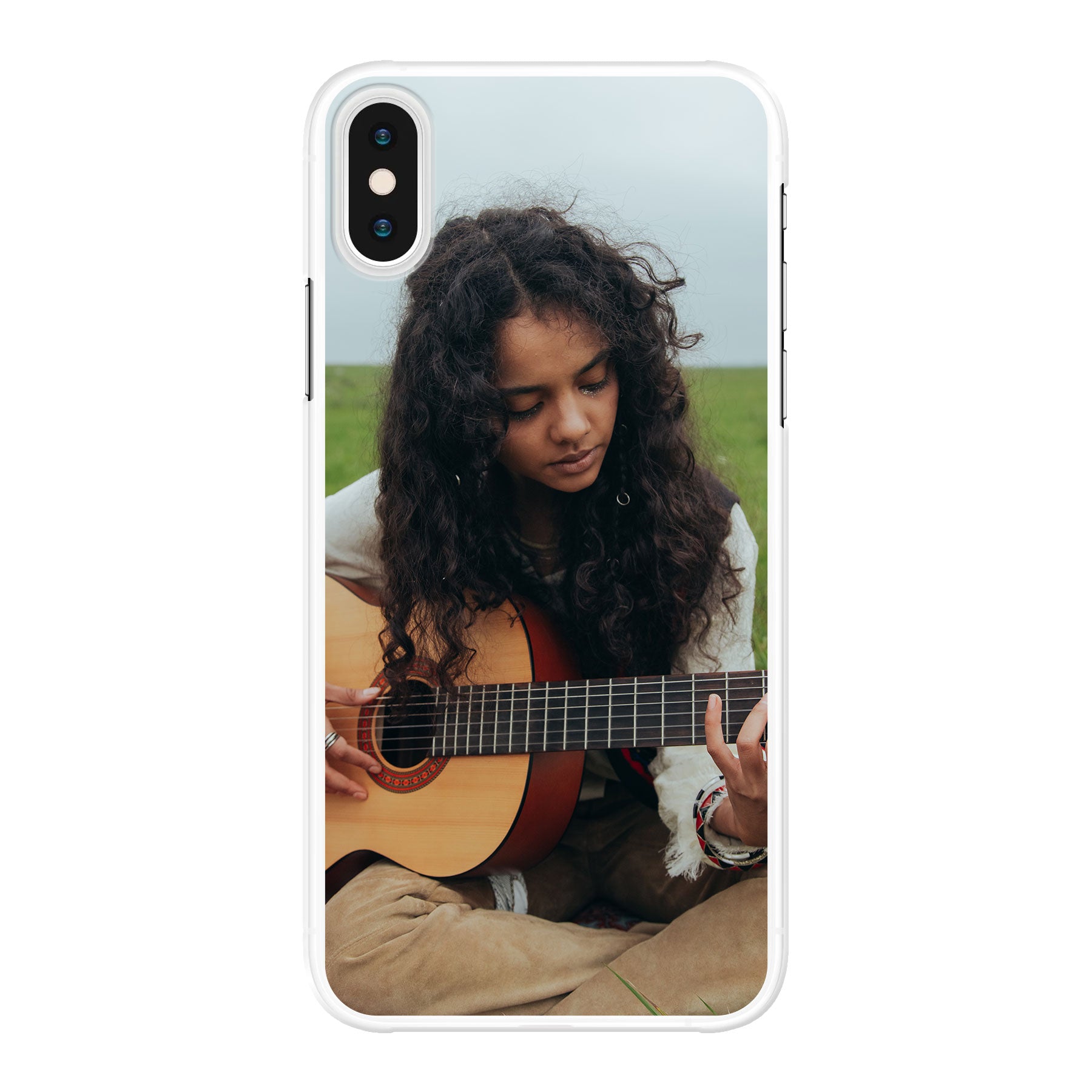 Apple iPhone X / Xs Hardcase (achterkant bedrukt, transparant)