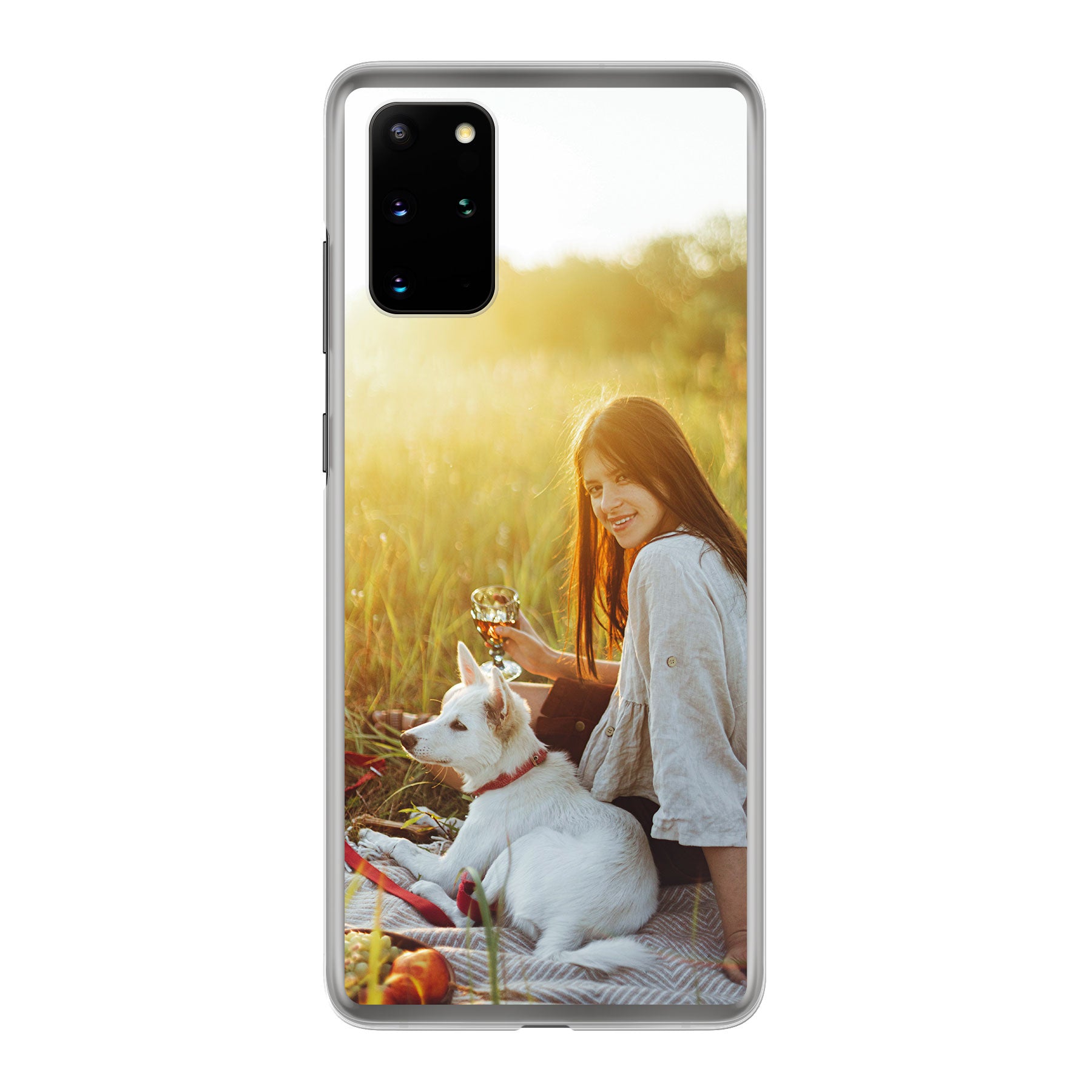 Samsung Galaxy S20 Plus Hardcase (achterkant bedrukt, transparant)