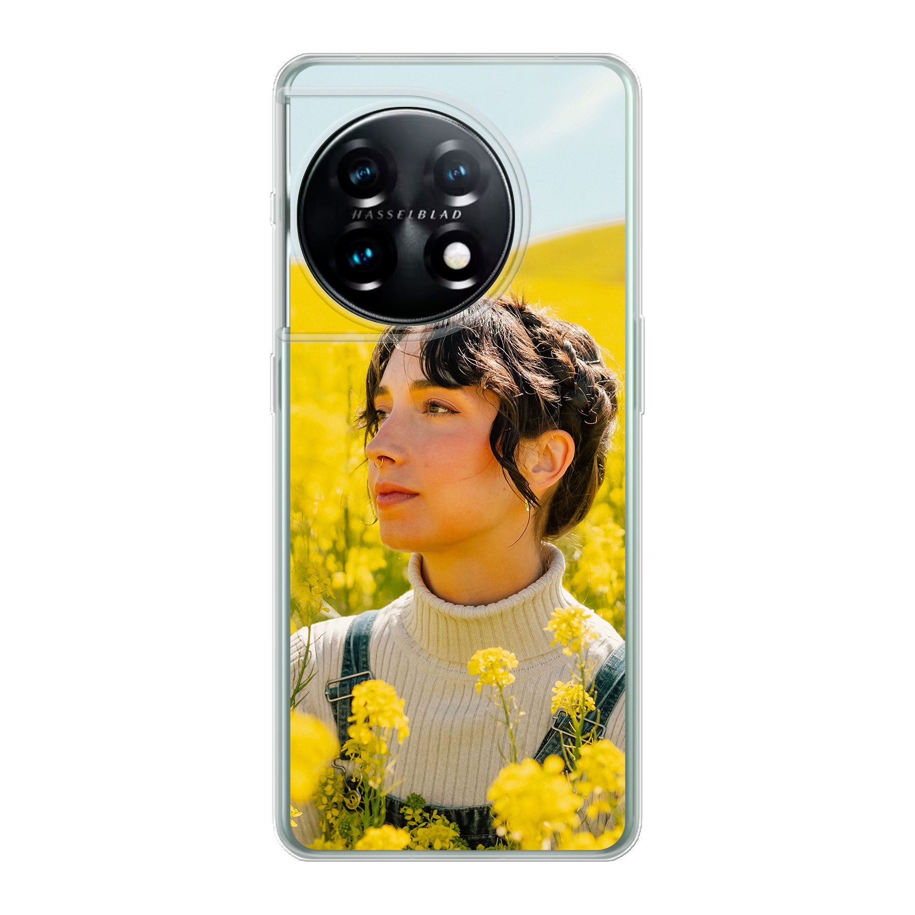 OnePlus 11 Zachte hoes (achterkant bedrukt, transparant)