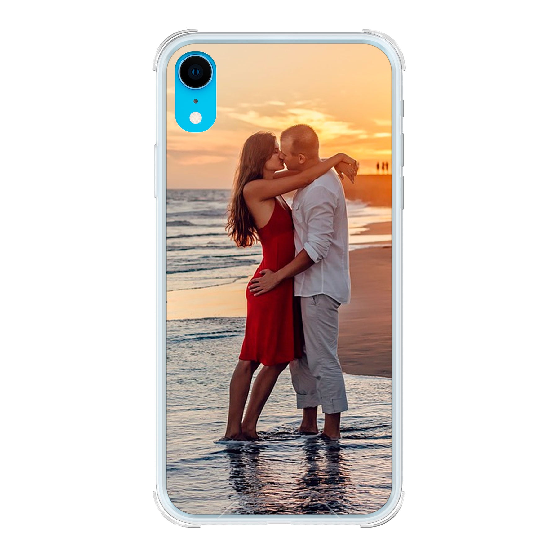 Apple iPhone Xr Bumper case (achterkant bedrukt, transparant)
