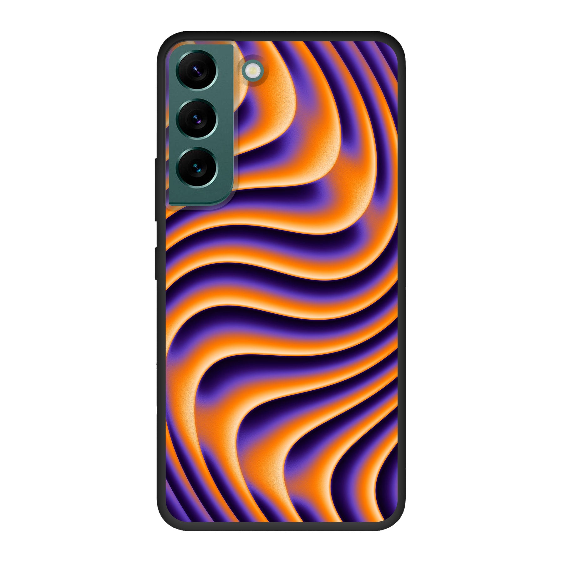 Samsung Galaxy S22 Biologisch afbreekbaar hoesje (achterkant bedrukt, zwart)