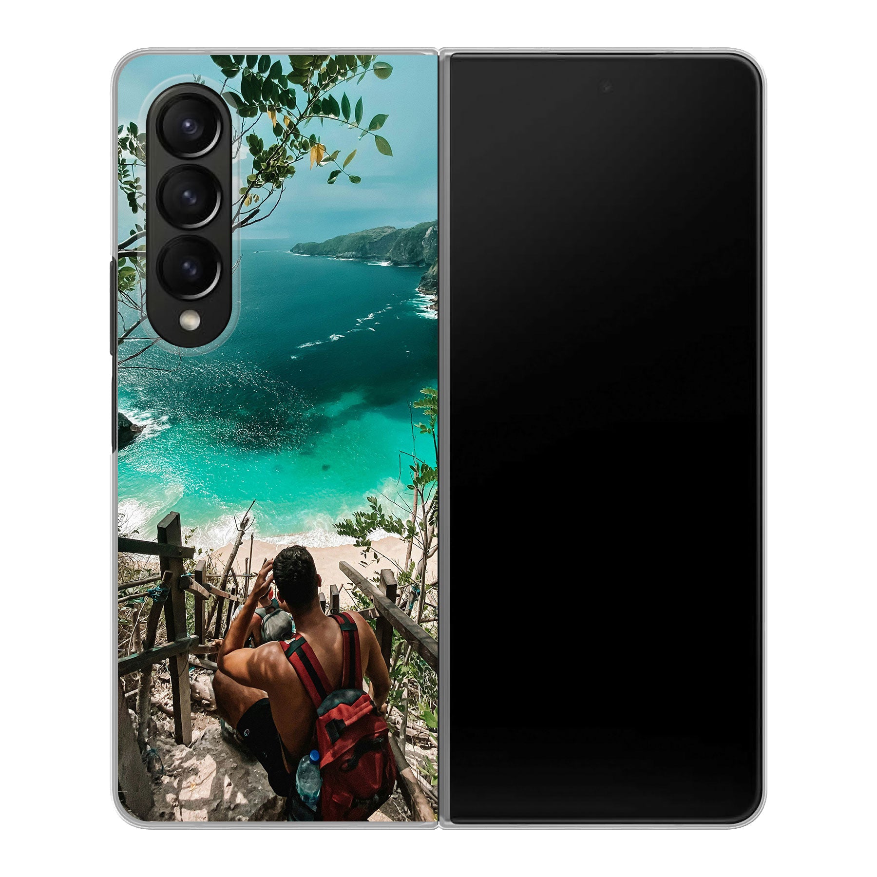 Samsung Galaxy Z Fold4 Hardcase (achterkant bedrukt, transparant)