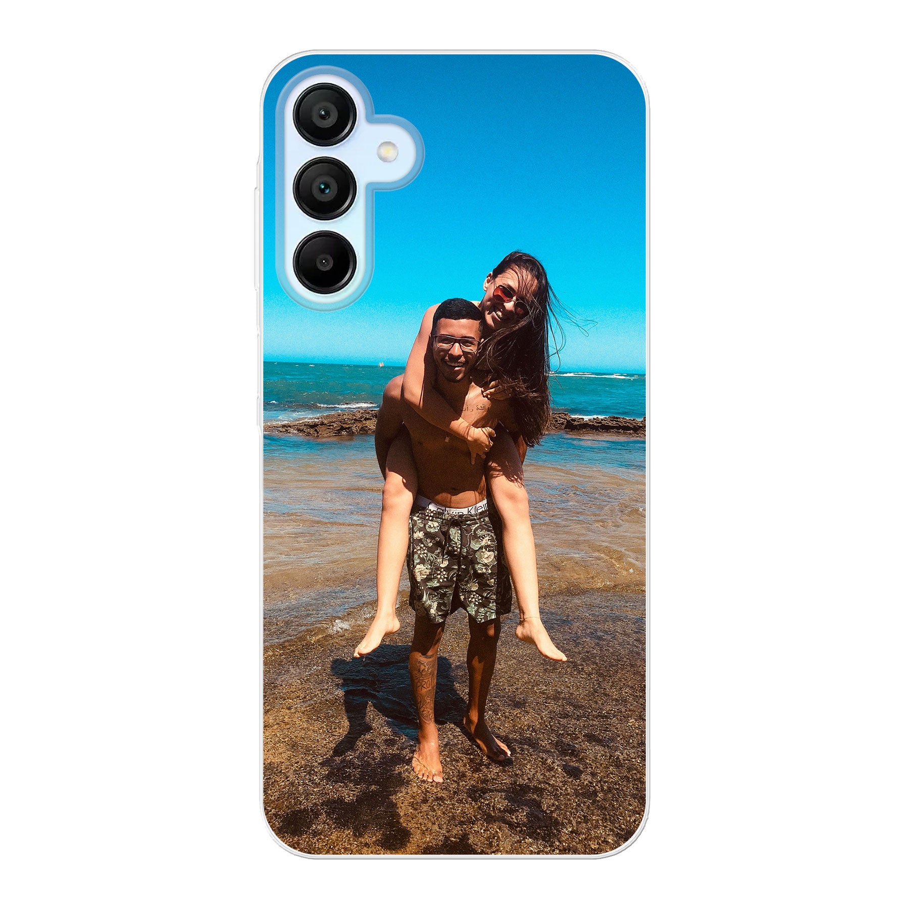 Samsung Galaxy A15 / A15 5G Zachte hoes (achterkant bedrukt, transparant)