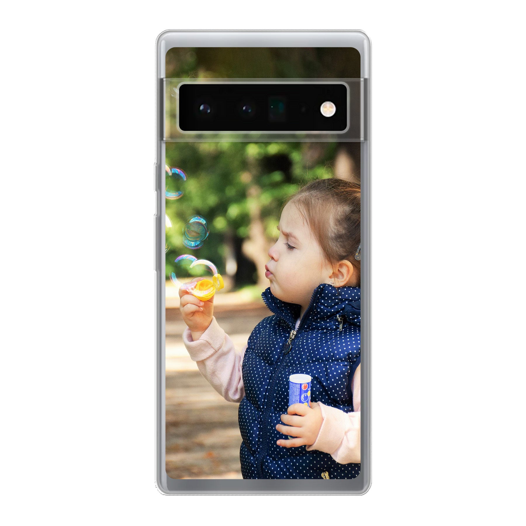 Google Pixel 6 Pro Zachte hoes (achterkant bedrukt, transparant)