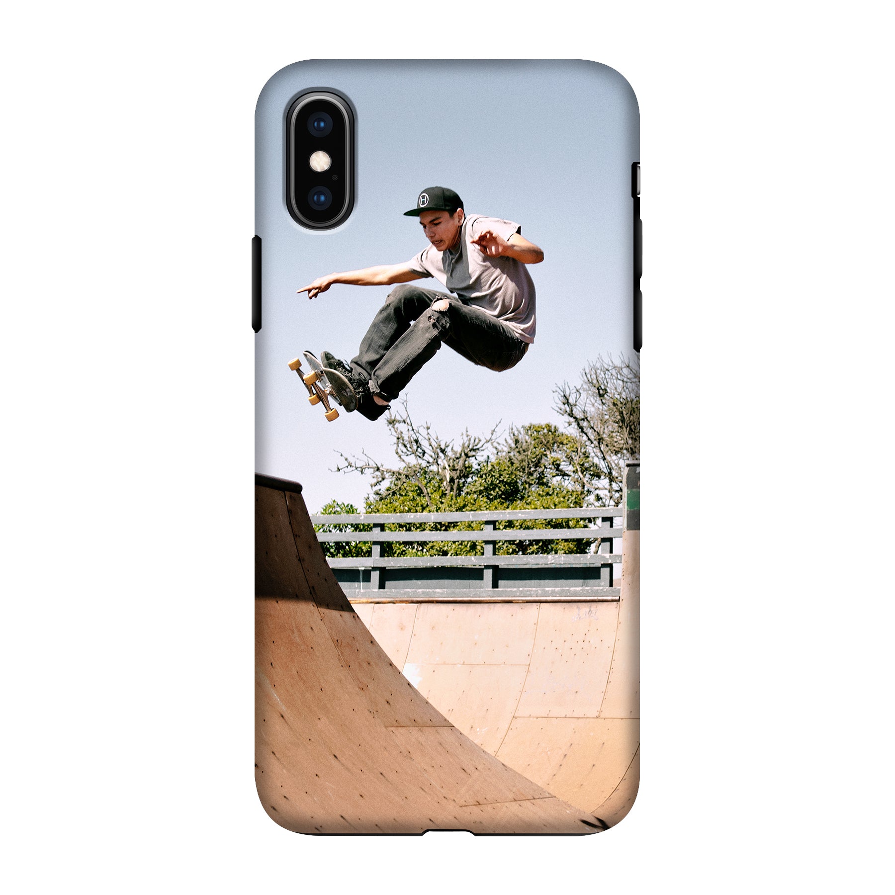 Apple iPhone X / Xs Tough case (volledig bedrukt, zwarte inzet)