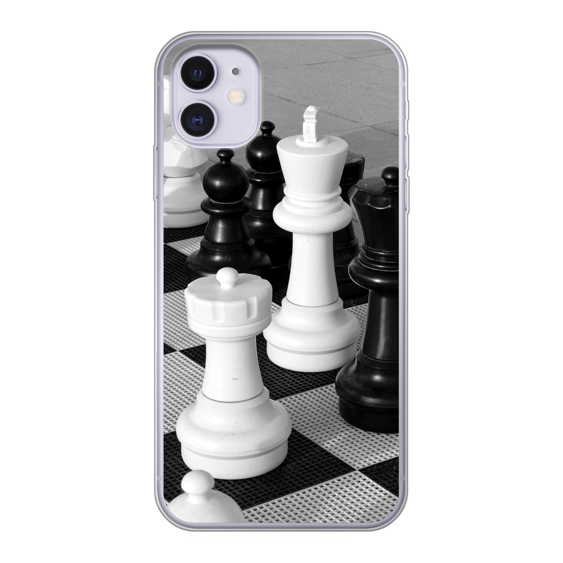 Apple iPhone 11 Zachte case (achterkant bedrukt, transparant)