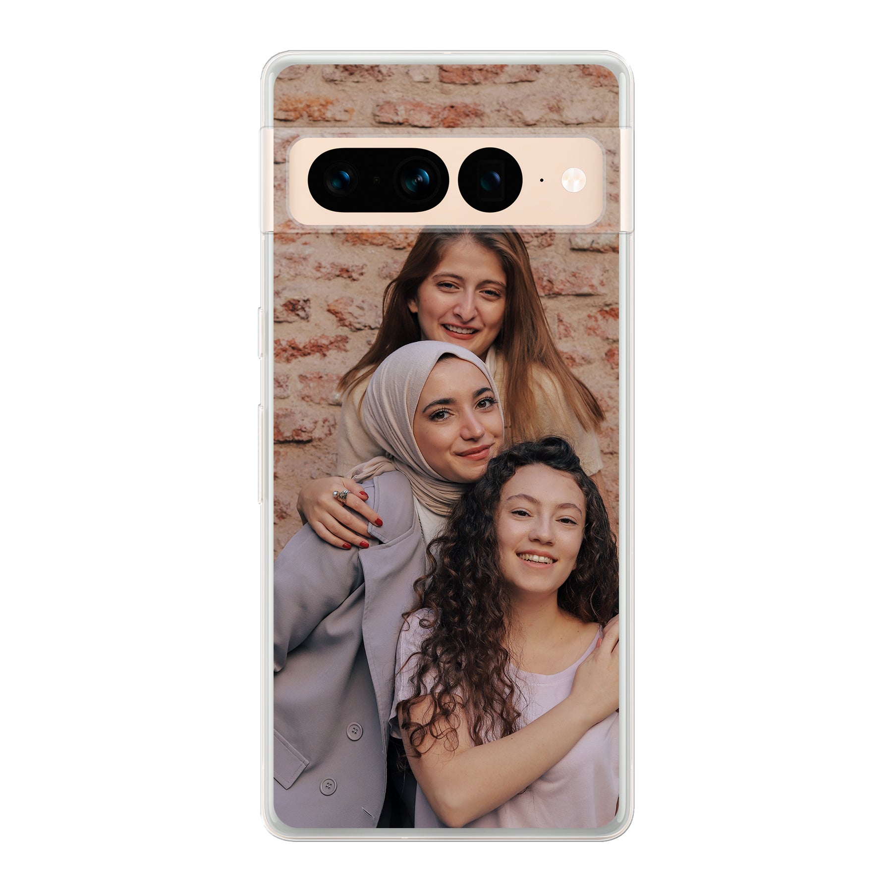 Google Pixel 7 Pro Zachte hoes (achterkant bedrukt, transparant)