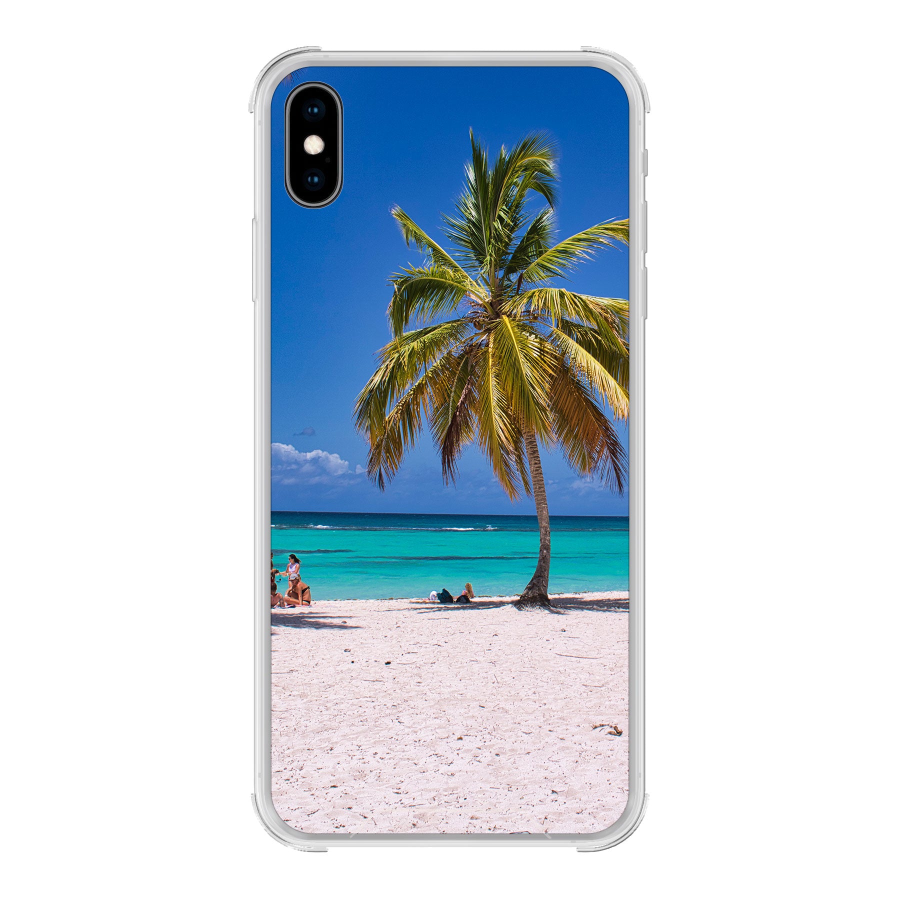 Apple iPhone X / Xs Bumper case (achterkant bedrukt, transparant)