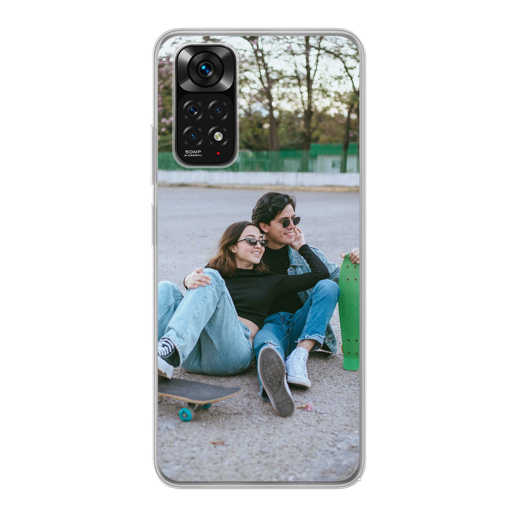 Xiaomi Redmi Note 11 / Redmi Note 11S Zachte hoes (achterkant bedrukt, transparant)