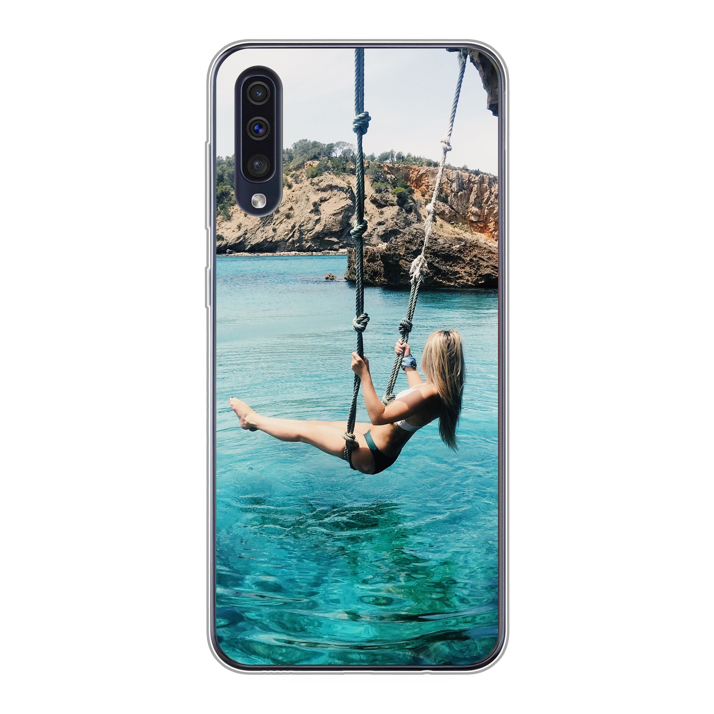 Samsung Galaxy A30s / Galaxy A50 / Galaxy A50s Soft Case (achterkant bedrukt, transparant)