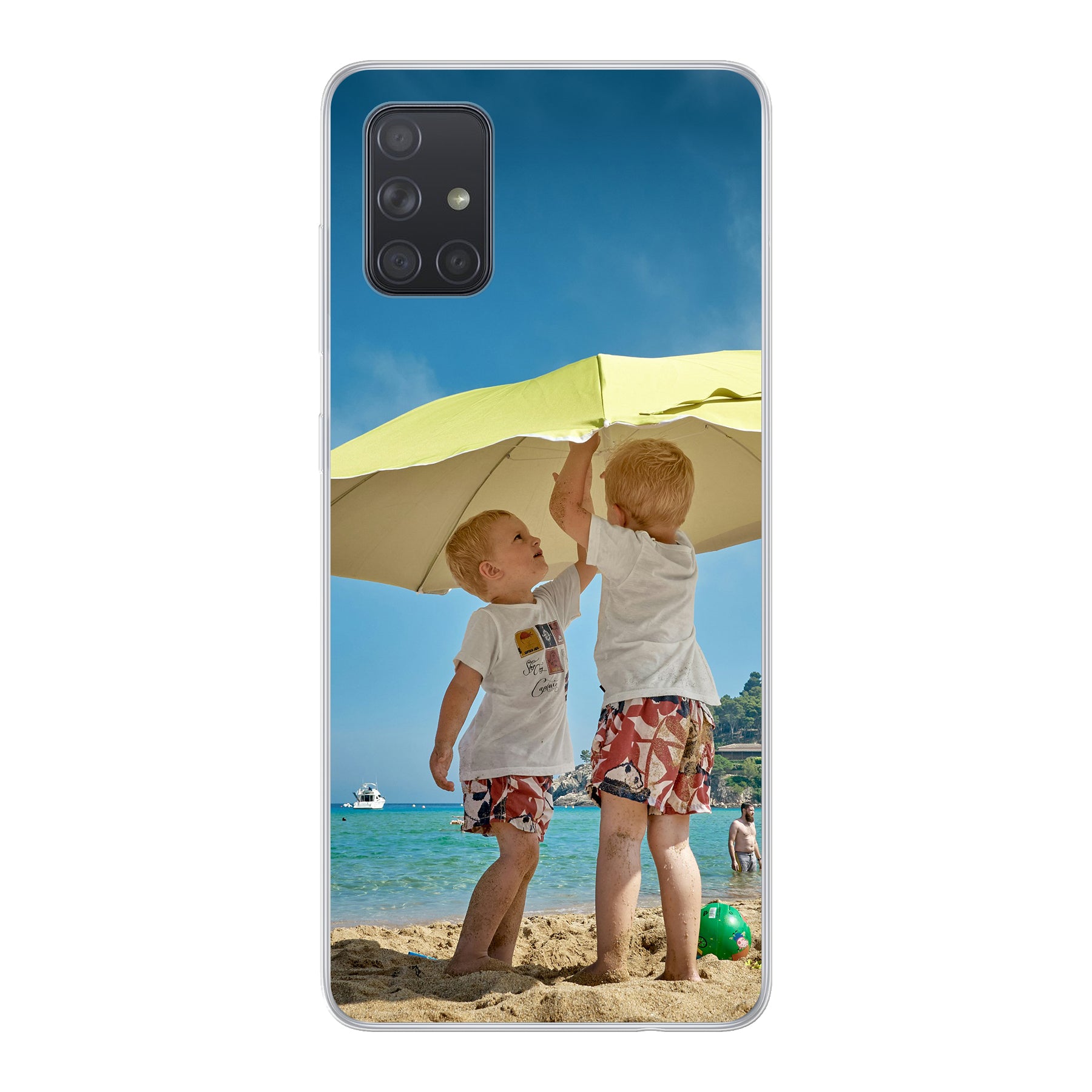 Samsung Galaxy A71 5G Zachte hoes (achterkant bedrukt, transparant)