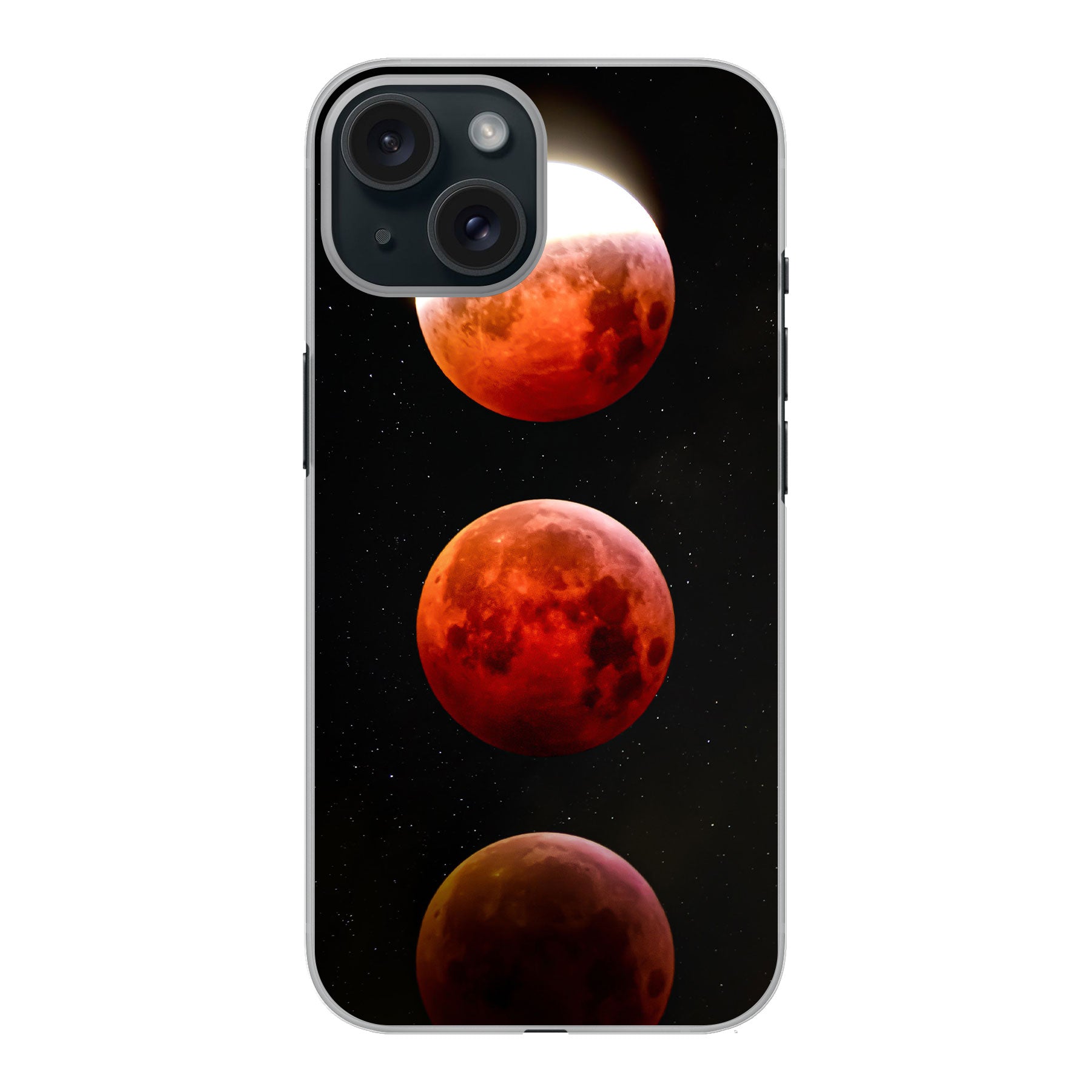 Apple iPhone 15 Hardcase (achterkant bedrukt, transparant)