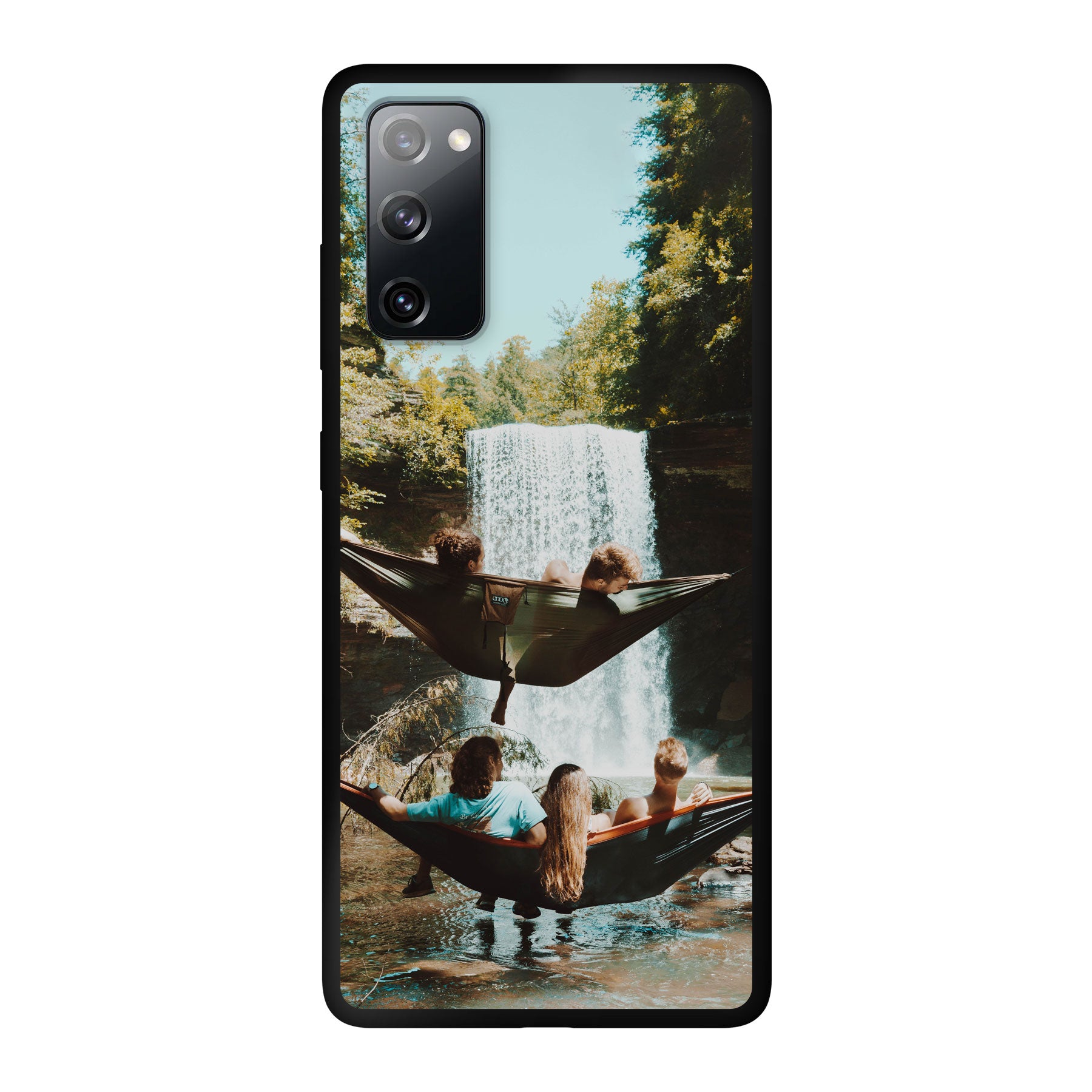 Samsung Galaxy S20 FE / Galaxy S20 FE 5G / Galaxy S20 FE 2022 Zachte case (achterkant bedrukt, zwart)