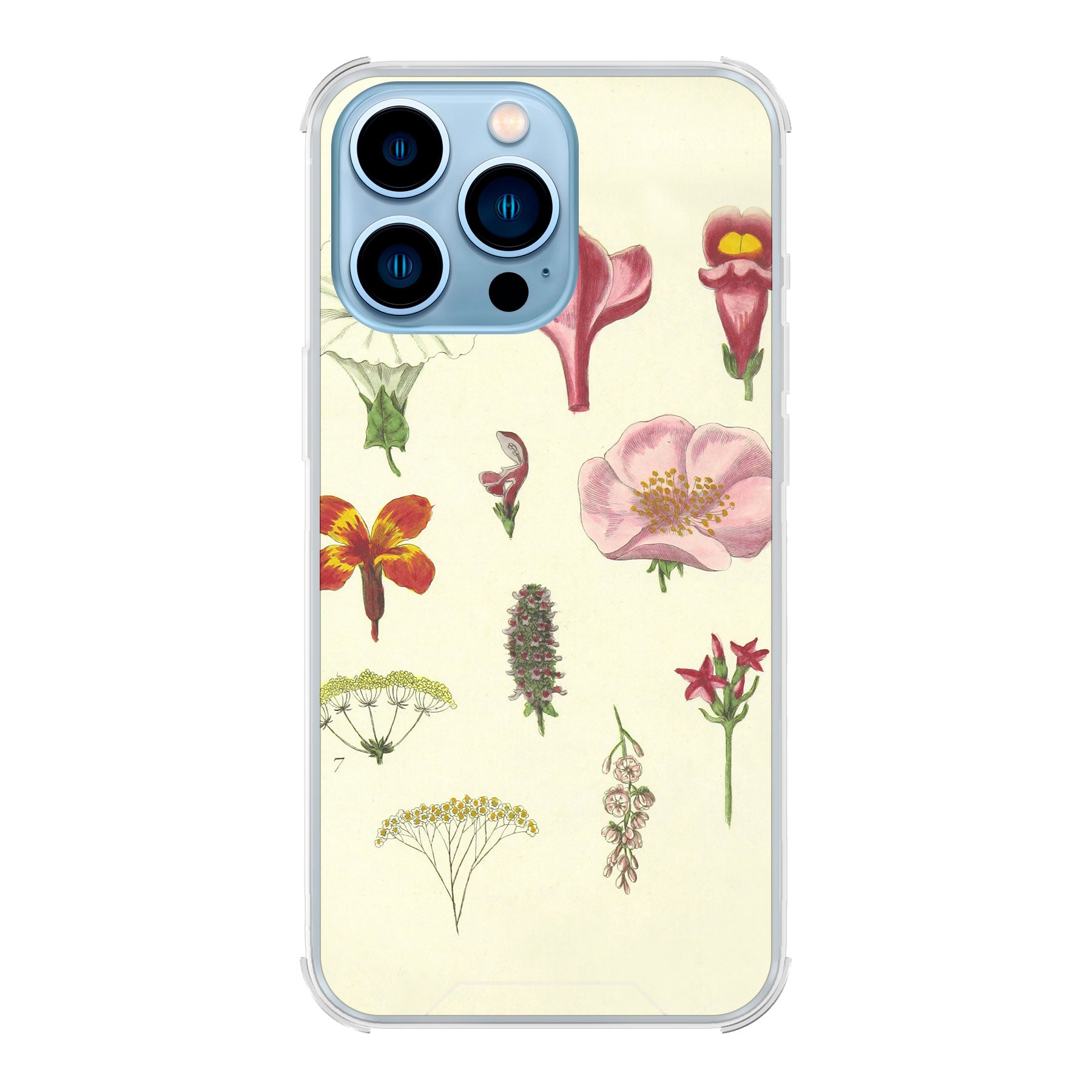Apple iPhone 13 Pro Max Bumper case (achterkant bedrukt, transparant)