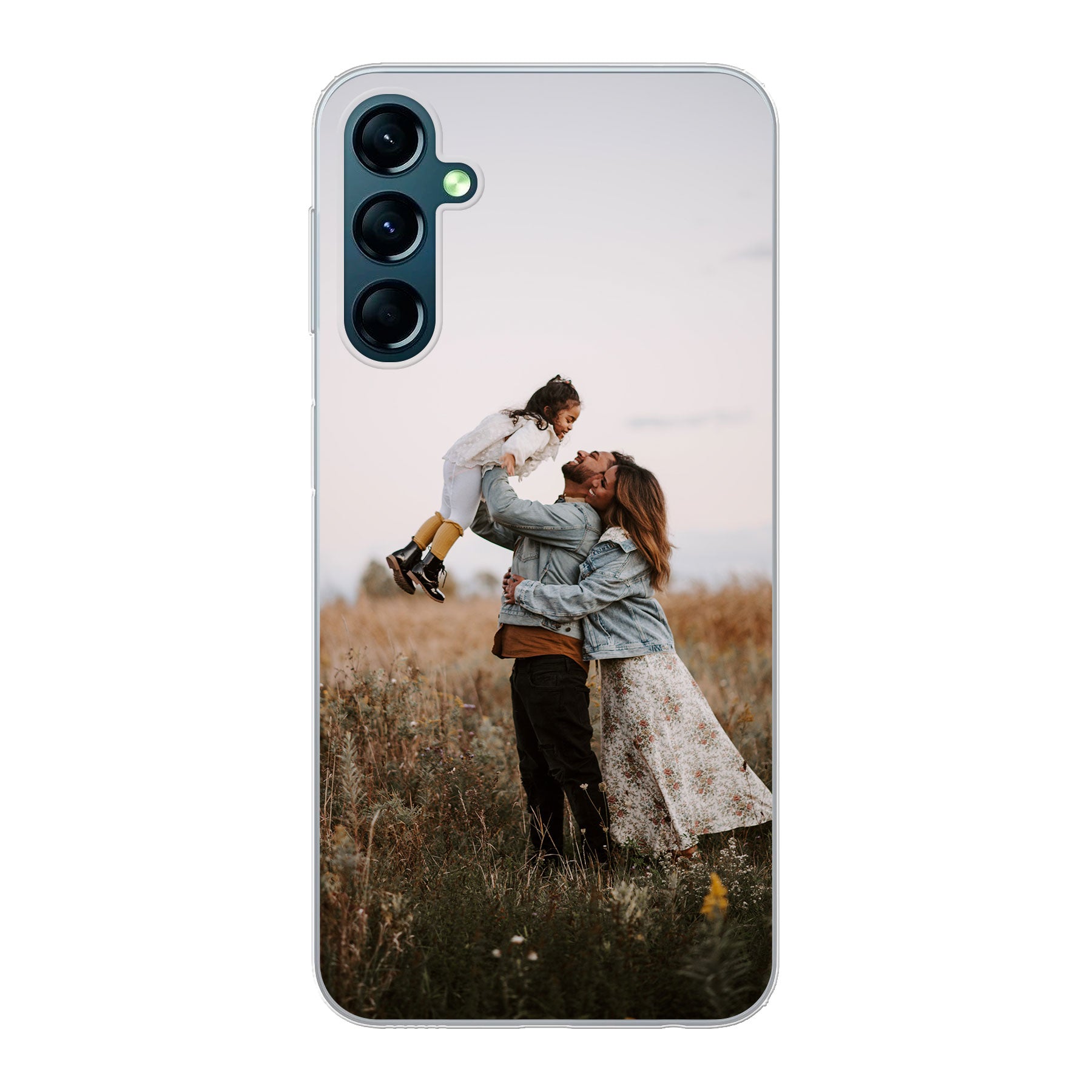 Samsung Galaxy A24 4G Zachte hoes (achterkant bedrukt, transparant)