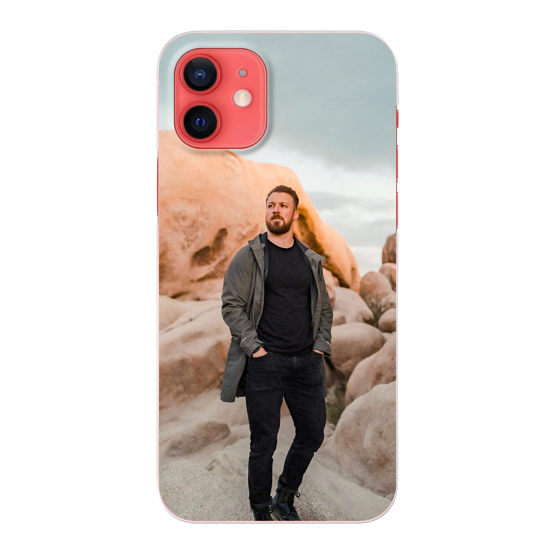 Apple iPhone 12 / iPhone 12 Pro Hardcase (achterkant bedrukt, transparant)