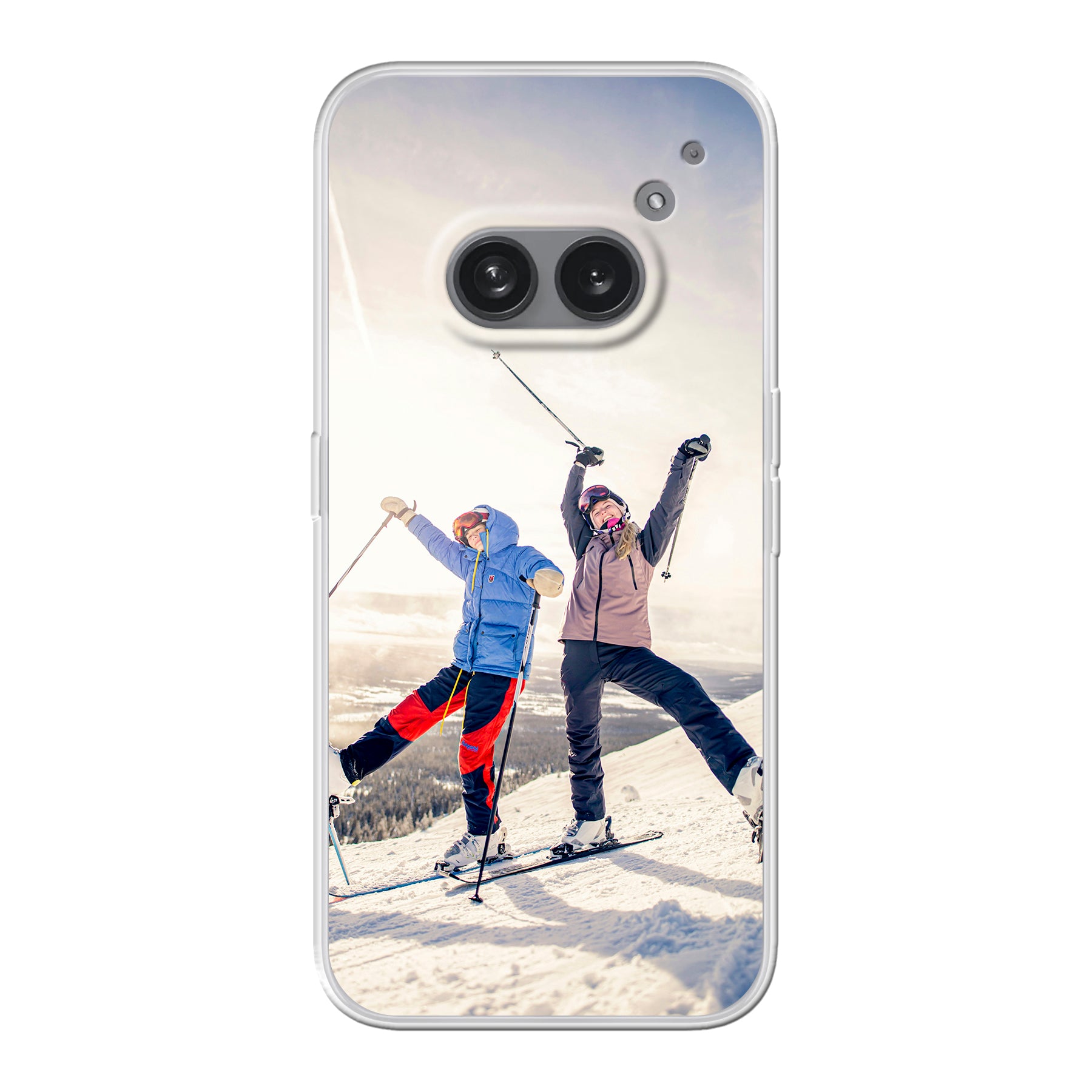Nothing Phone (2a) Plus zachte case (achterkant bedrukt, transparant)