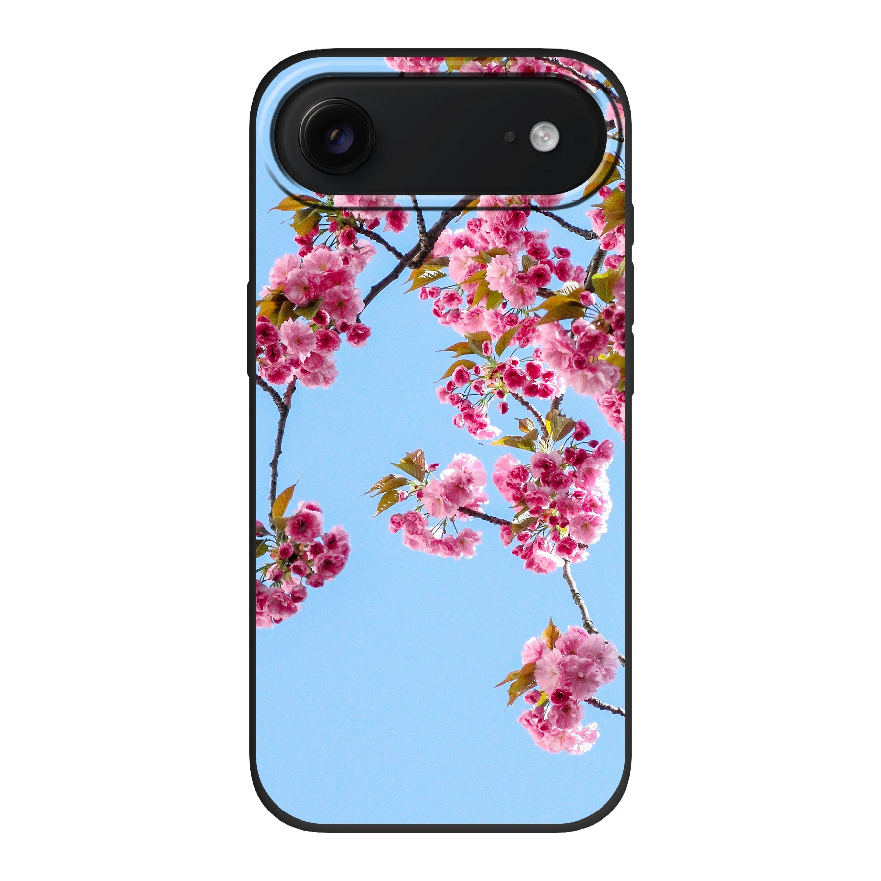 Apple iPhone Air Biologisch afbreekbaar hoesje (achterkant bedrukt, zwart)