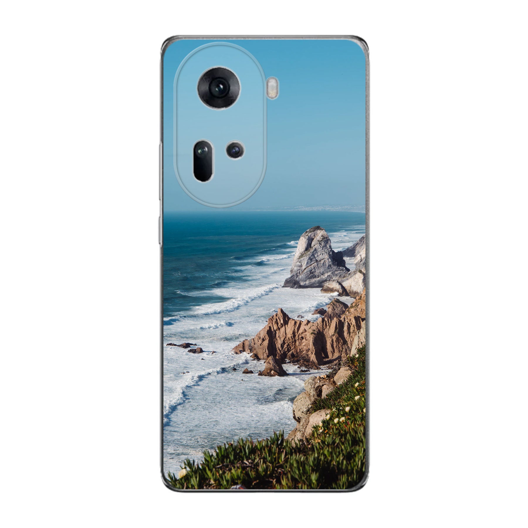 Oppo Reno 11 Zachte hoes (achterkant bedrukt, transparant)