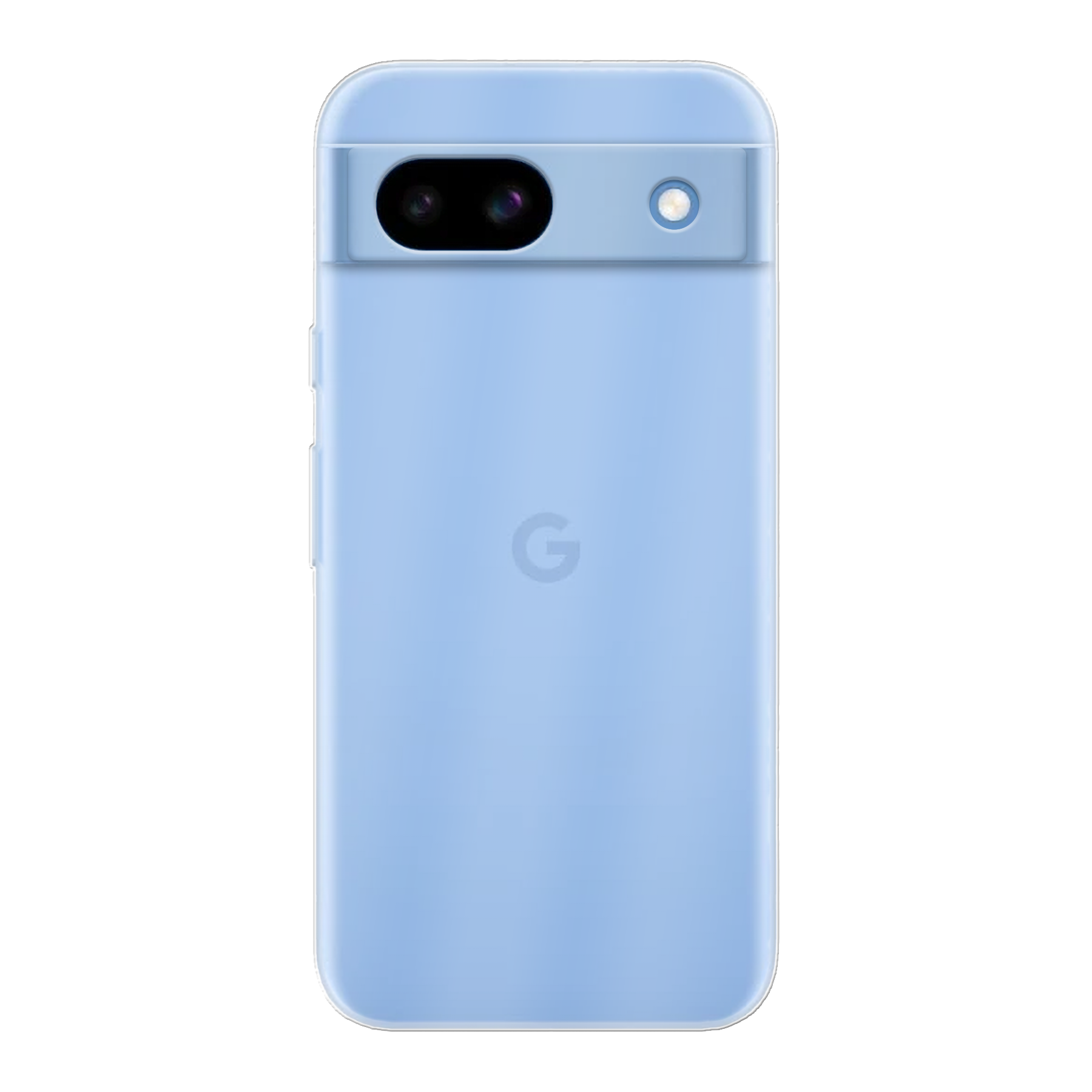 Google Pixel 8a Zachte hoes (achterkant bedrukt, transparant)