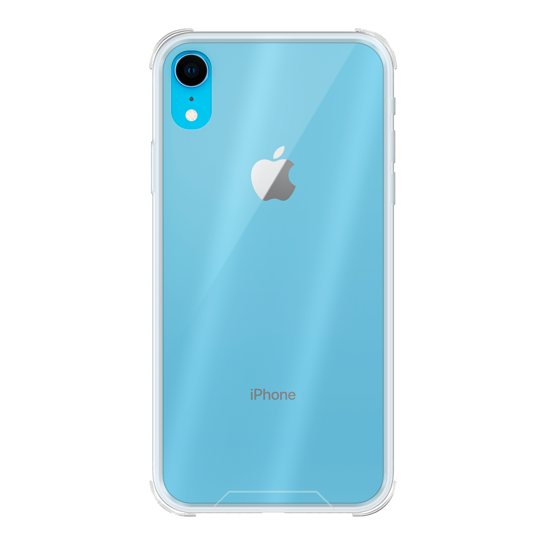 Apple iPhone Xr Bumper case (achterkant bedrukt, transparant)