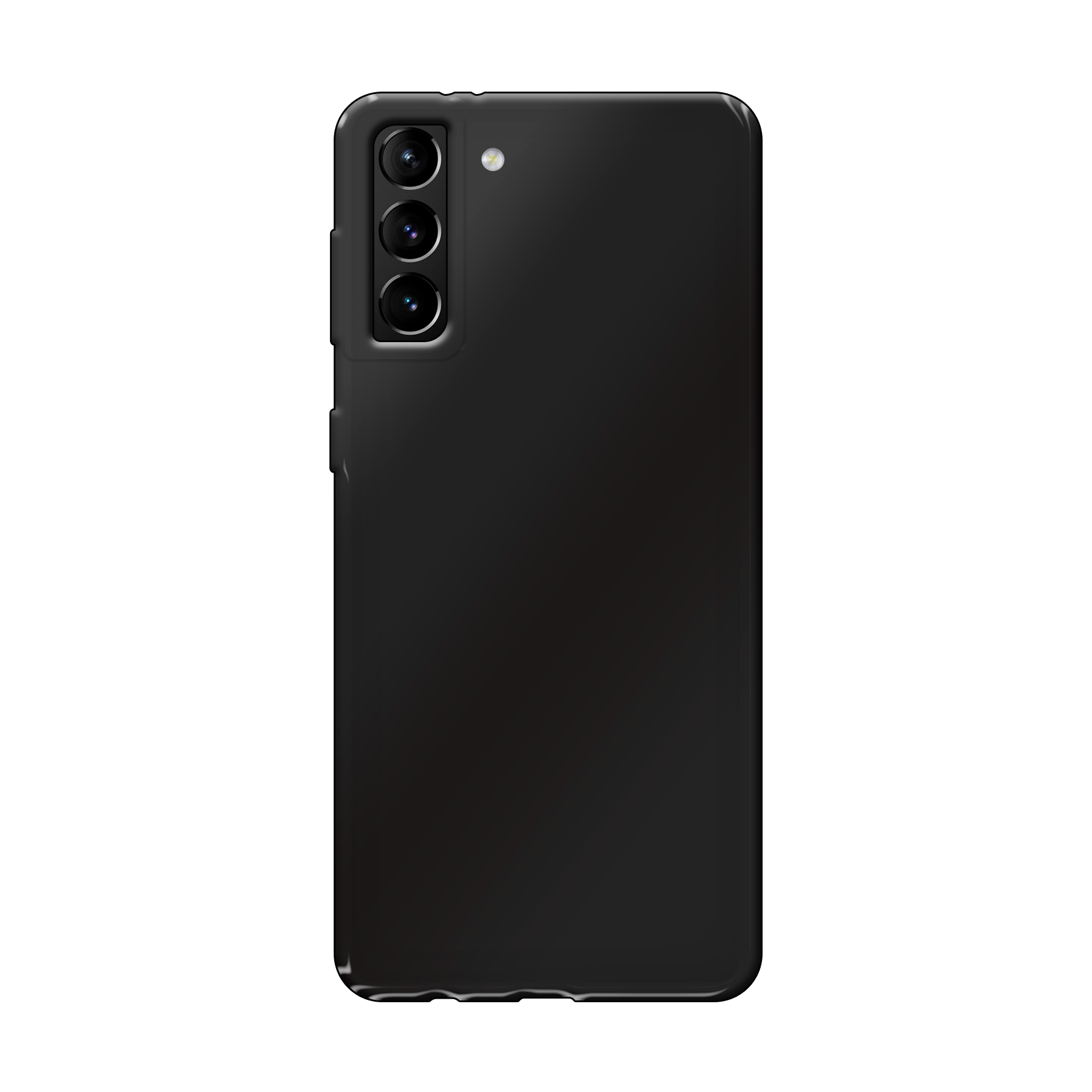 Samsung Galaxy S21 Plus 5G Zachte hoes (achterkant bedrukt, zwart)