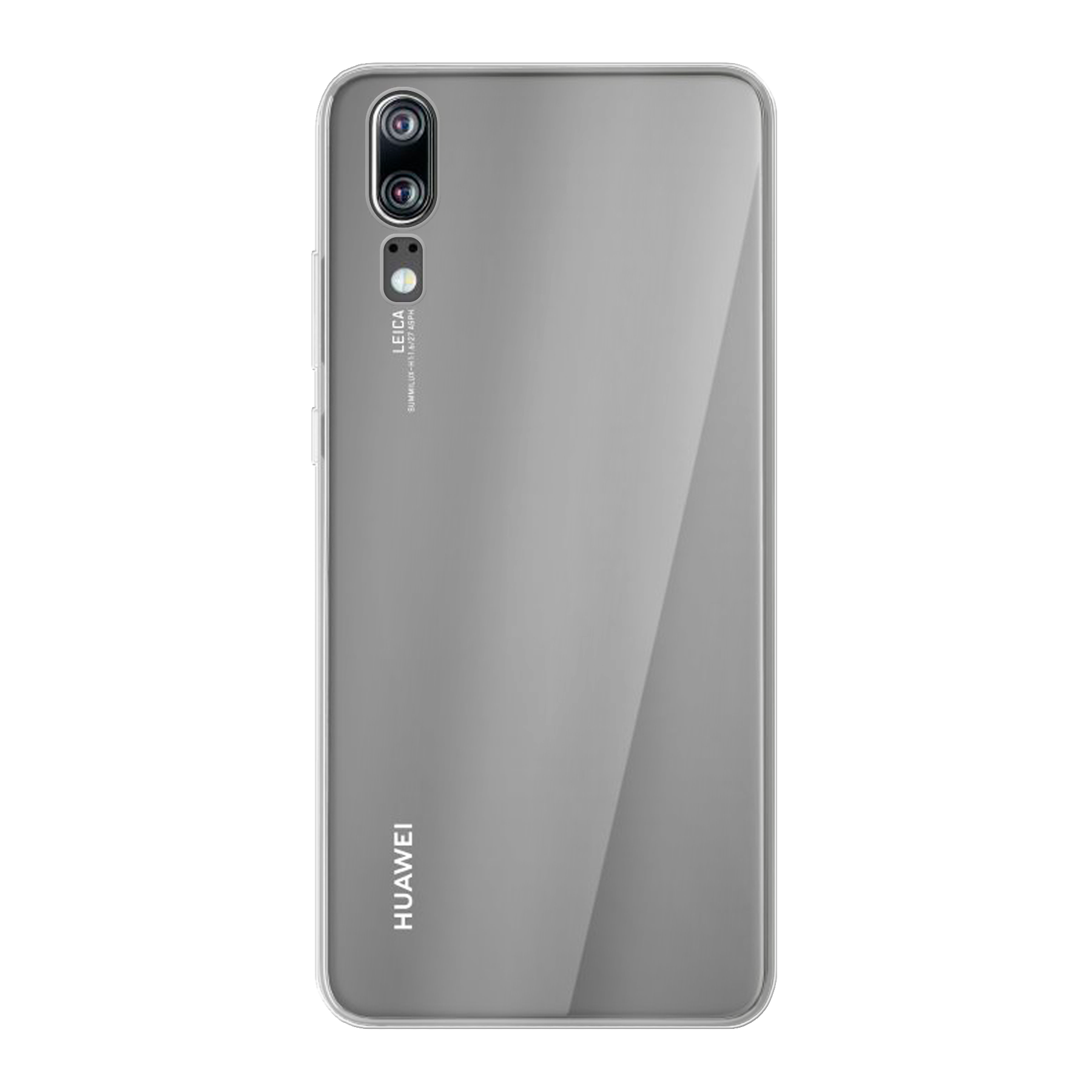 Huawei P20 Zachte hoes (achterkant bedrukt, transparant)