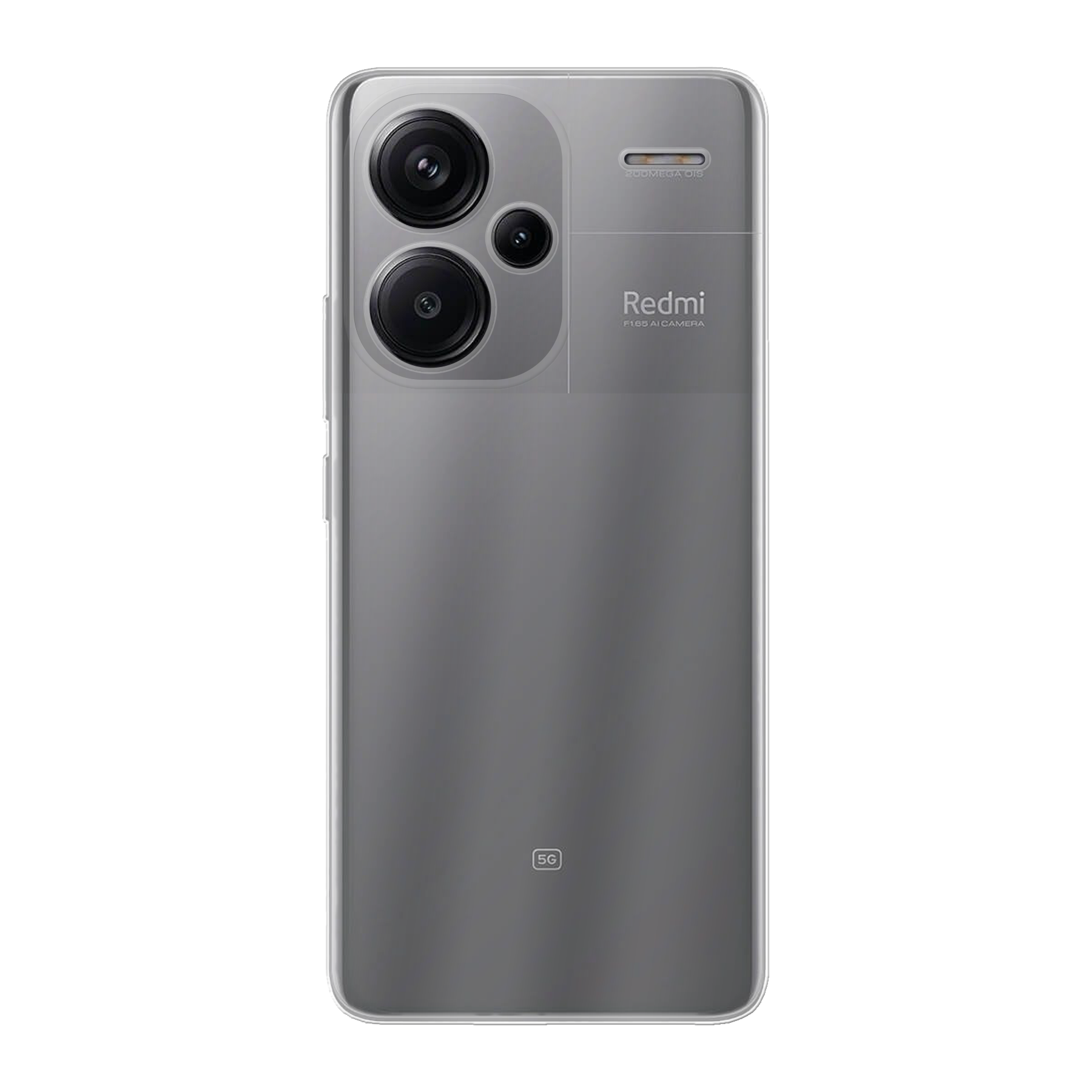 Xiaomi Redmi Note 13 Pro+ Zachte hoes (achterkant bedrukt, transparant)