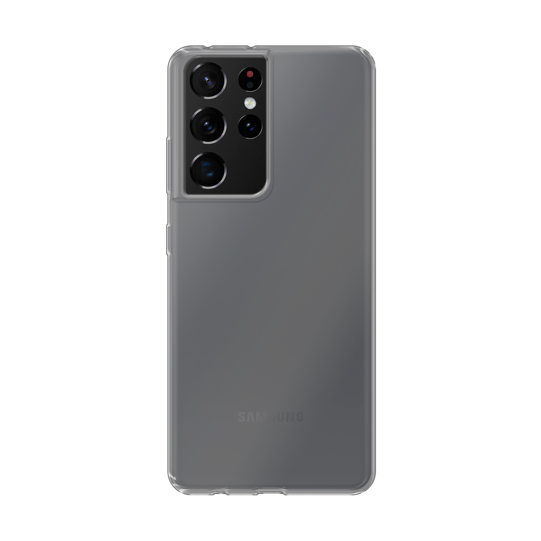 Samsung Galaxy S21 Ultra 5G Zachte hoes (achterkant bedrukt, transparant)
