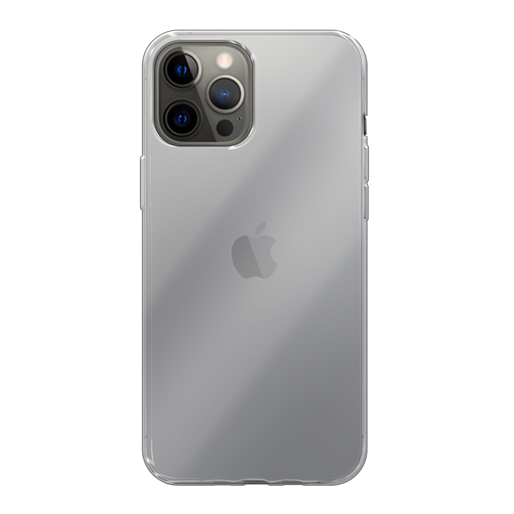 Apple iPhone 12 Pro Max Zachte hoes (achterkant bedrukt, transparant)