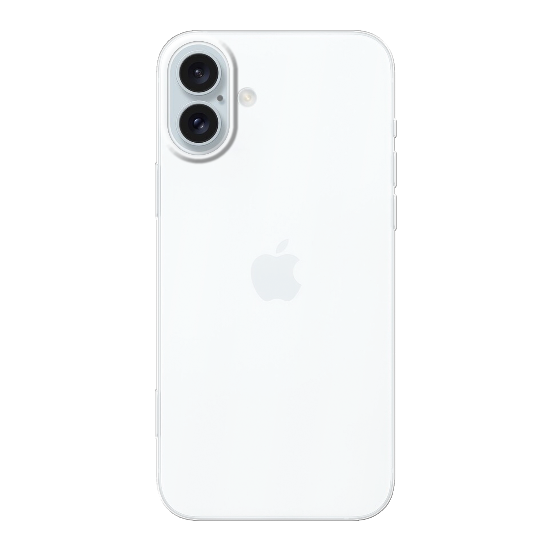 Apple iPhone 16 Plus Zachte hoes (achterkant bedrukt, transparant)