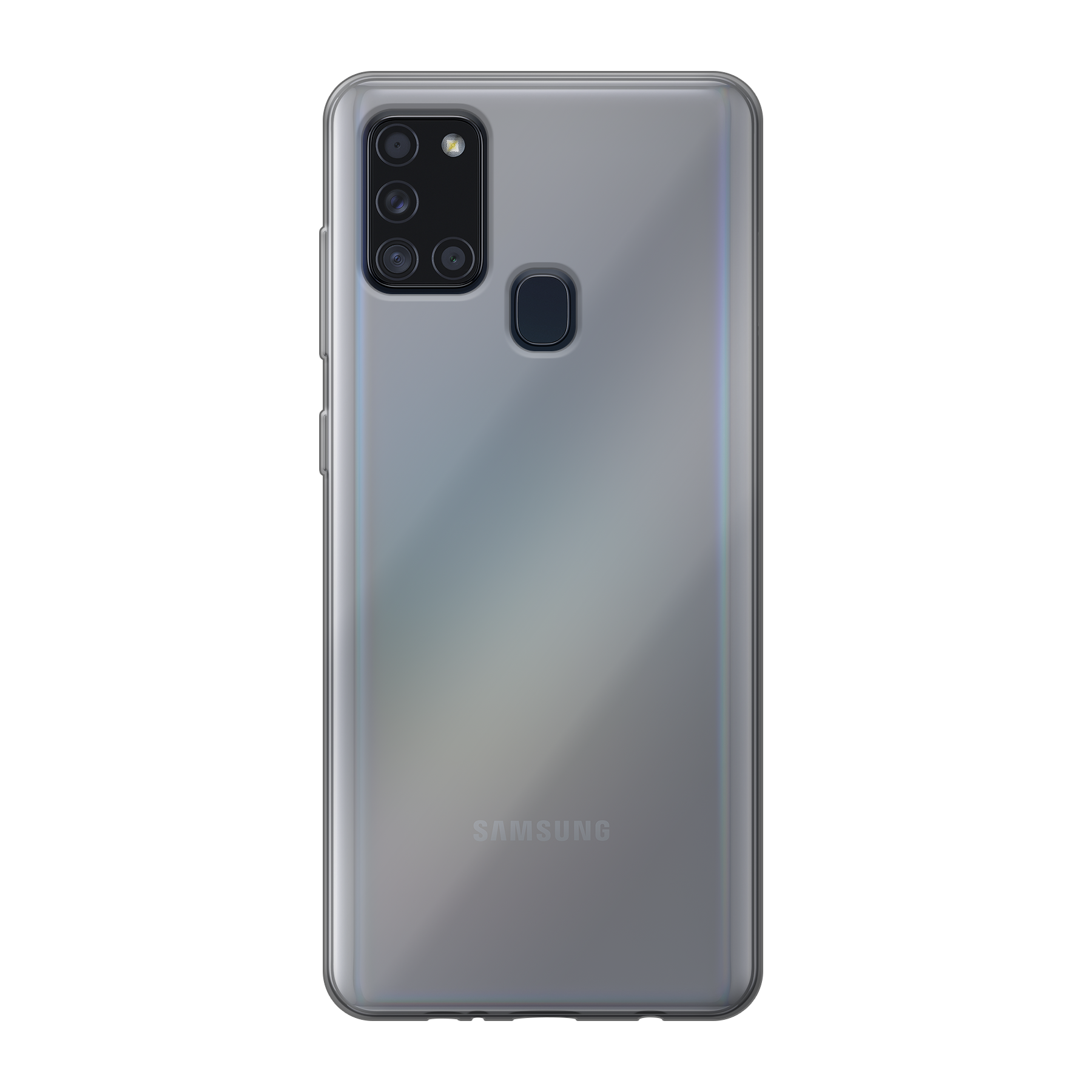 Samsung Galaxy A21s Zachte hoes (achterkant bedrukt, transparant)