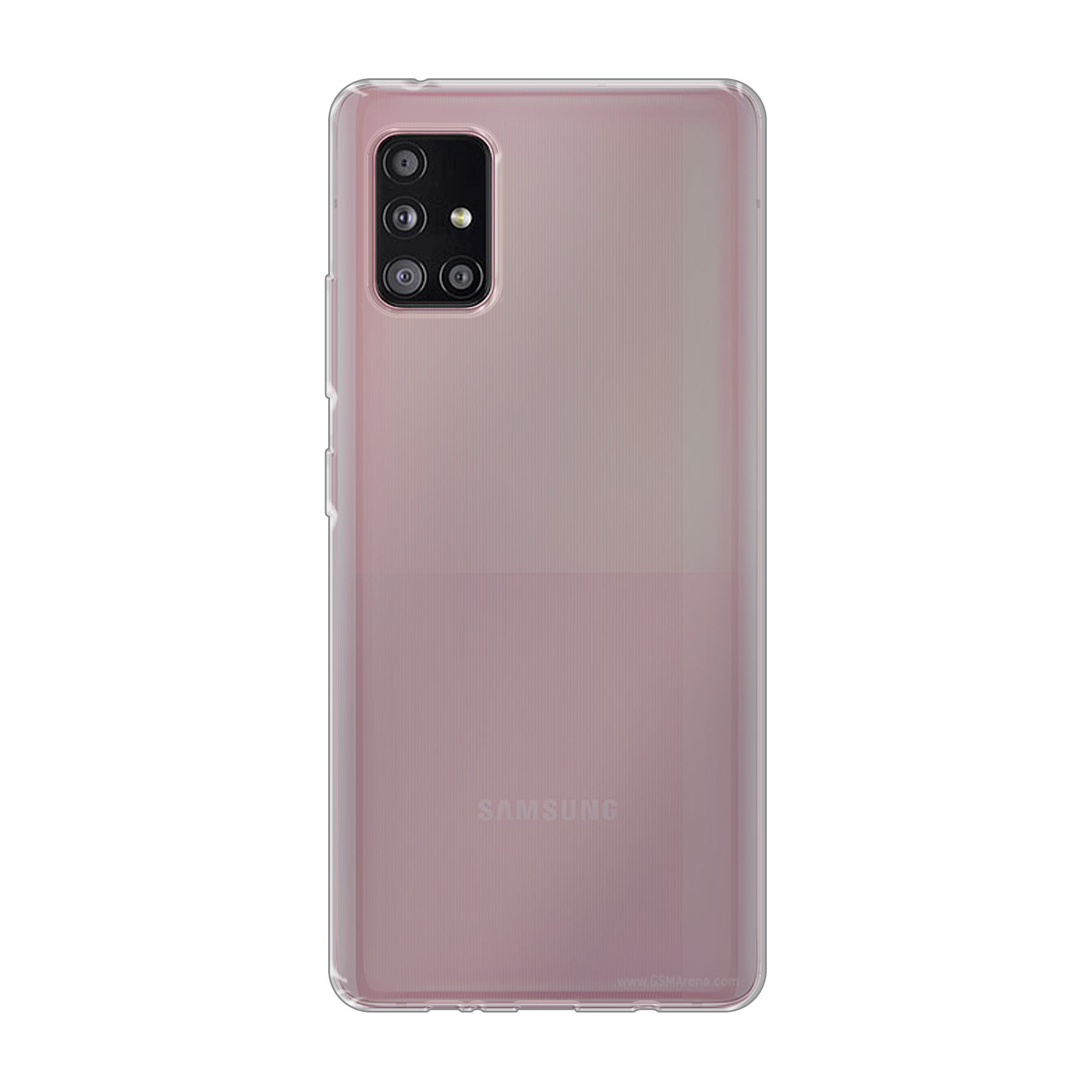Samsung Galaxy A51 5G Zachte hoes (achterkant bedrukt, transparant)