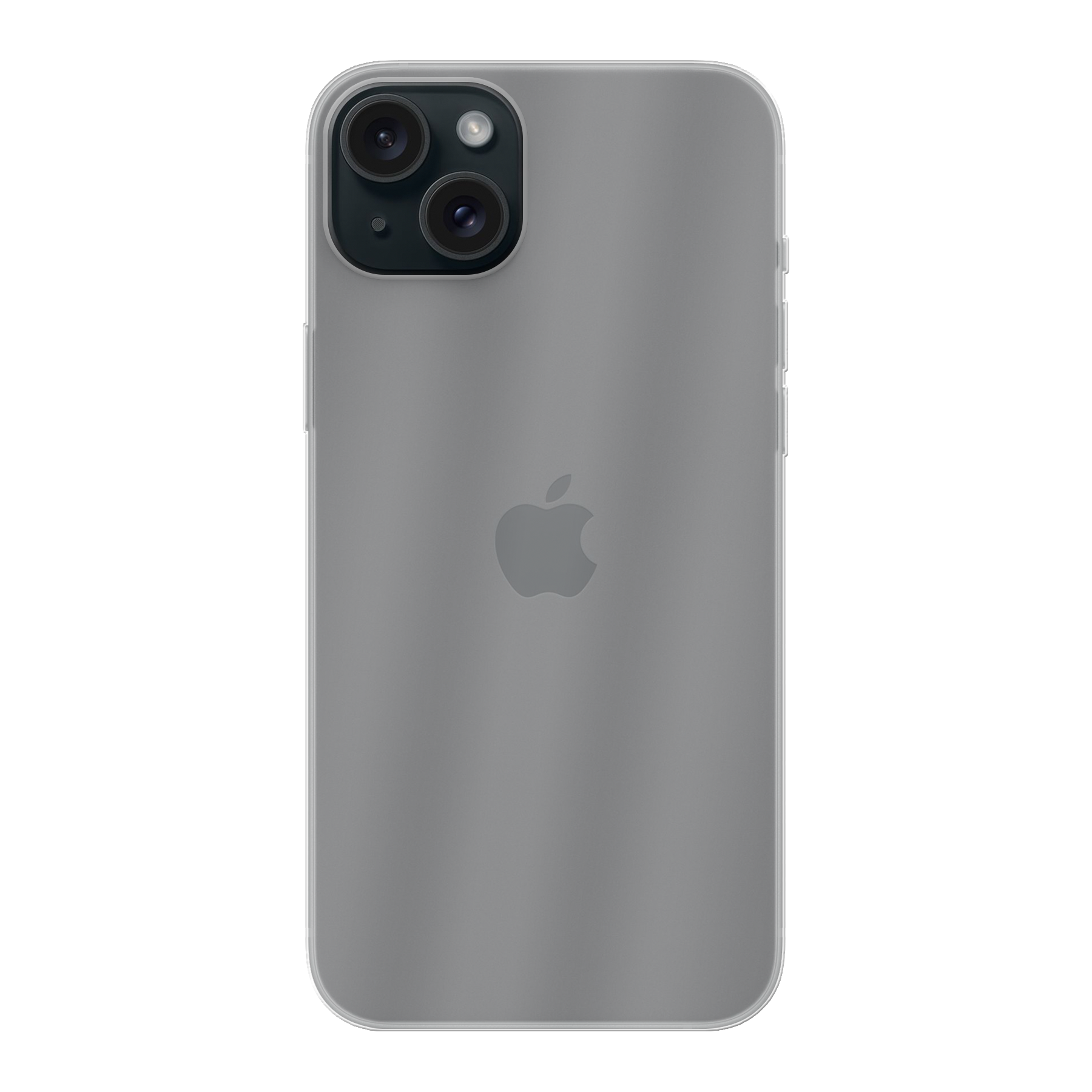 Apple iPhone 15 Plus Zachte hoes (achterkant bedrukt, transparant)