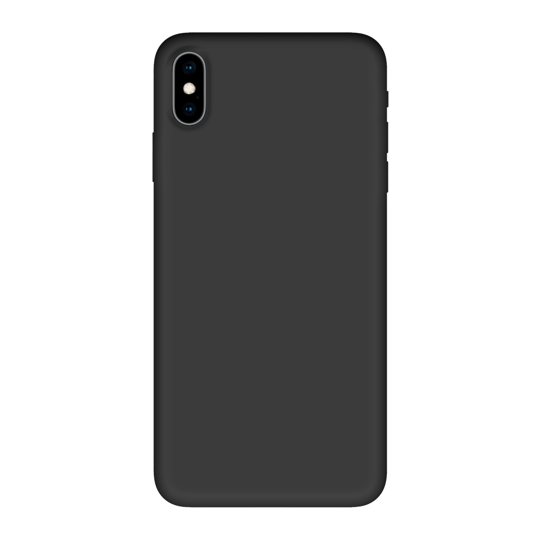 Apple iPhone Xs Max Biologisch afbreekbaar hoesje (achterkant bedrukt, zwart)