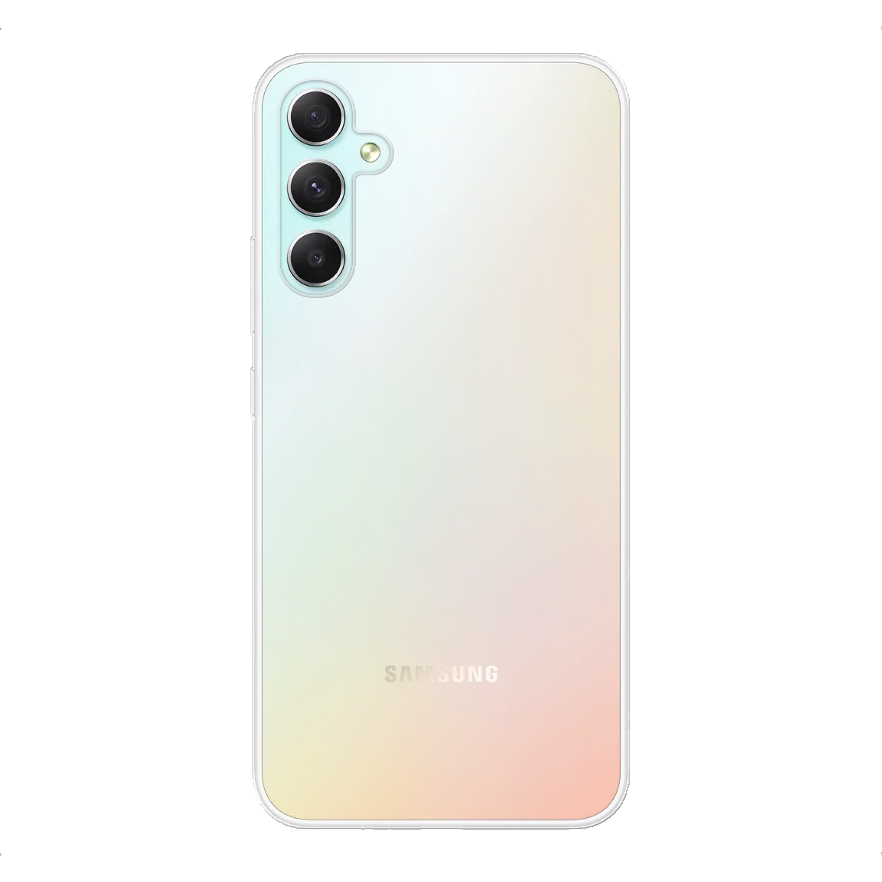 Samsung Galaxy A34 Zachte hoes (achterkant bedrukt, transparant)