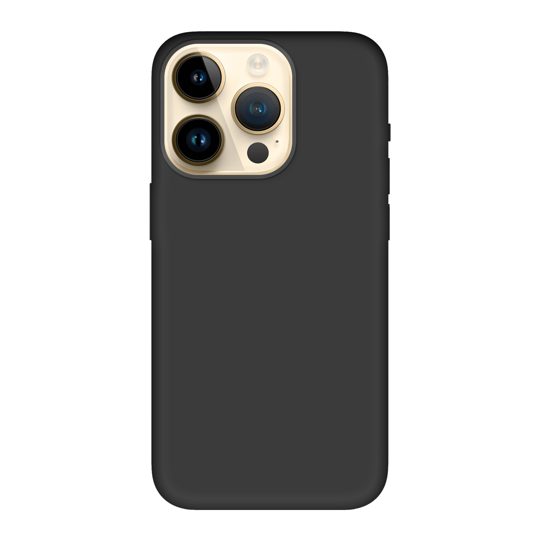 Apple iPhone 14 Pro Biologisch afbreekbaar hoesje (achterkant bedrukt, zwart)