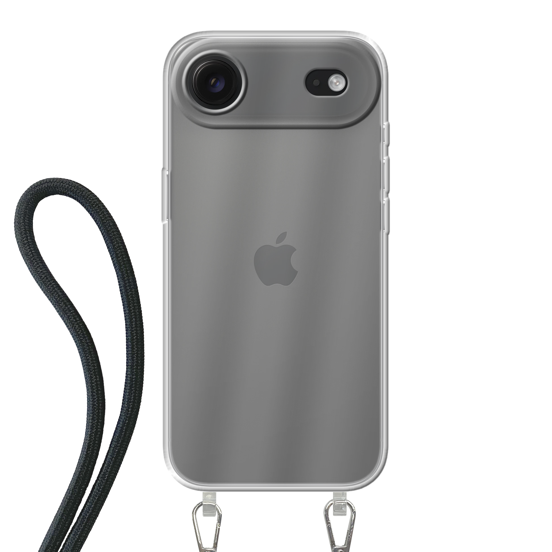 Apple iPhone Air Crossbody hoesje (achterkant bedrukt, transparant)