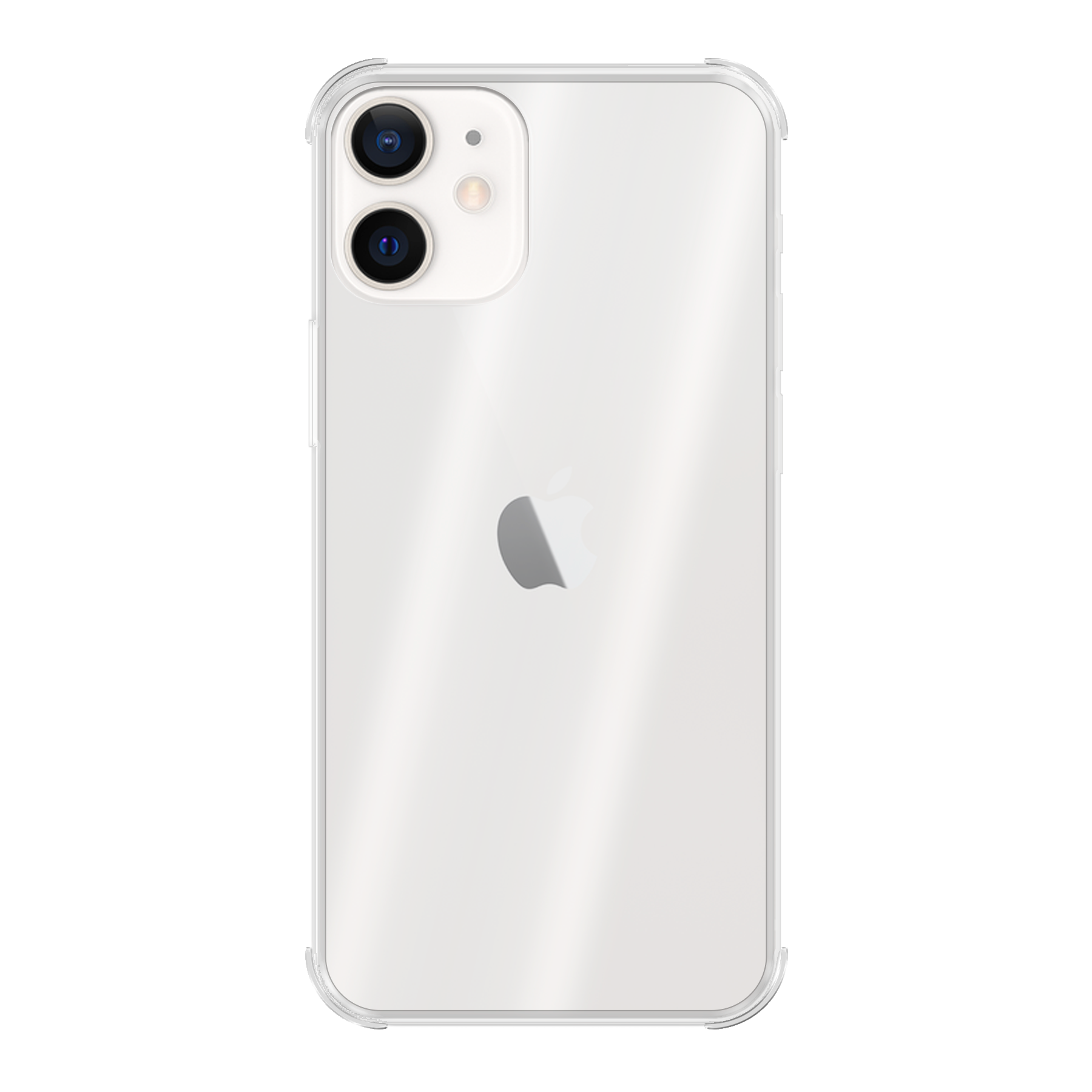 Apple iPhone 12 / iPhone 12 Pro Bumper case (achterkant bedrukt, transparant)