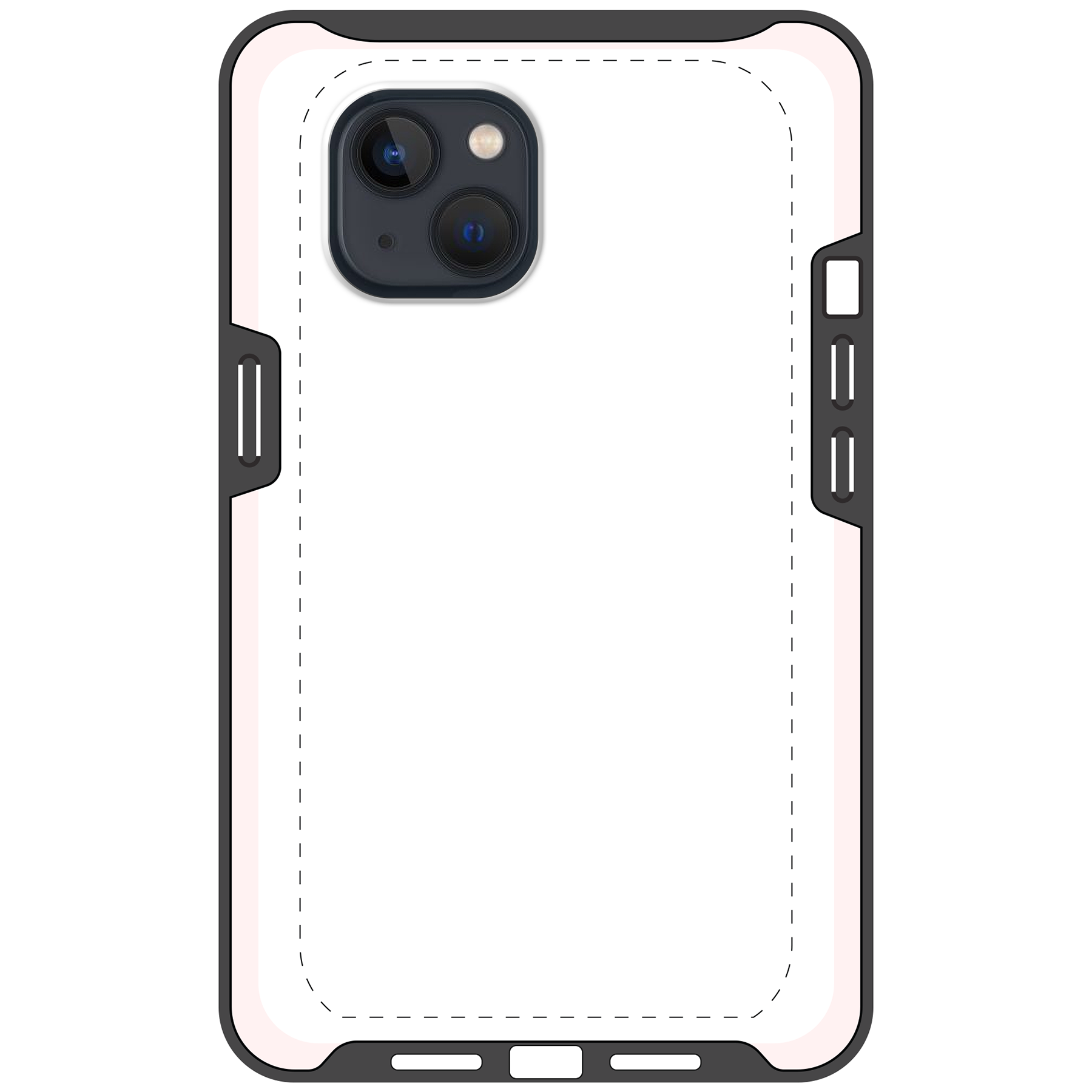Apple iPhone 13 Tough case (volledig bedrukt, zwarte inzet)