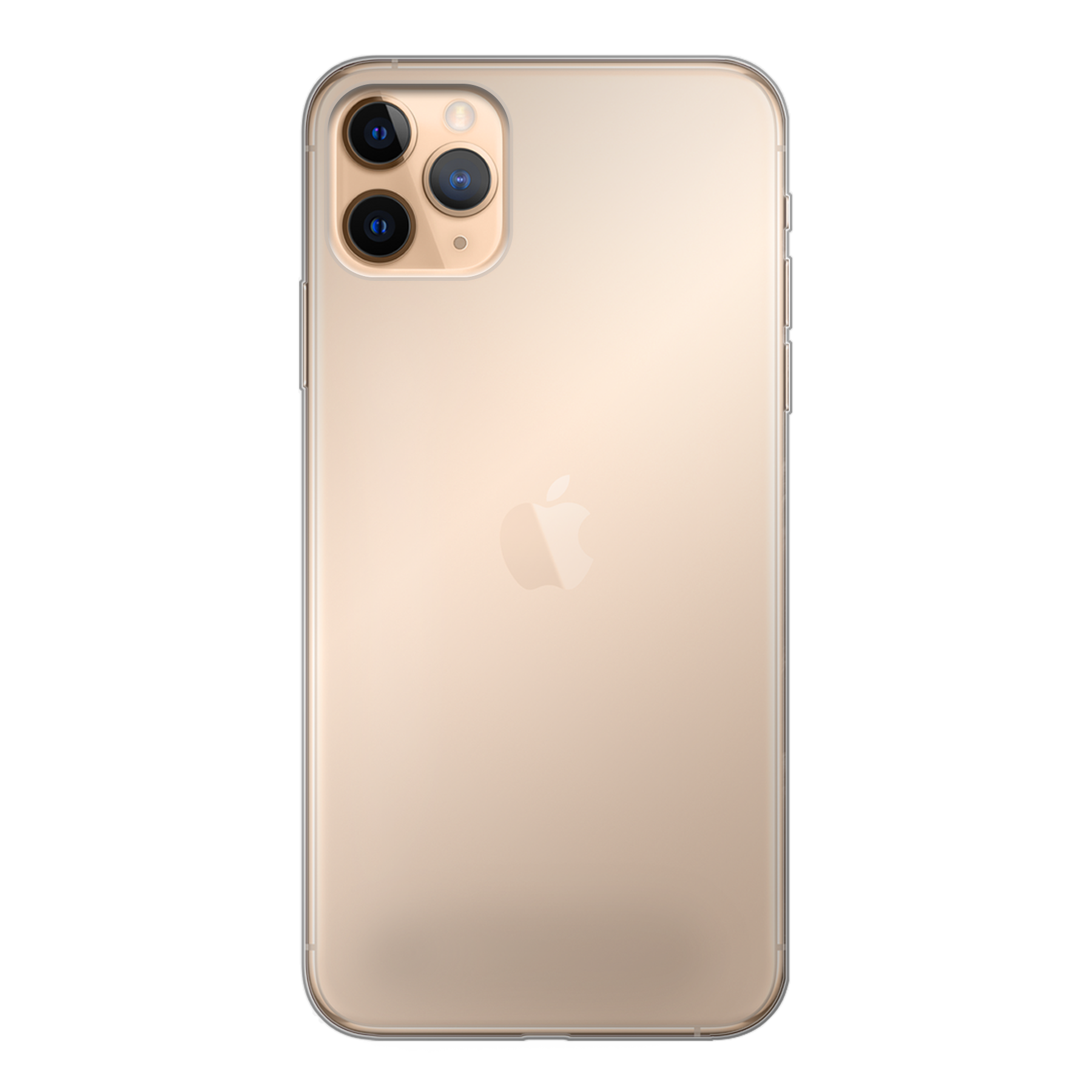 Apple iPhone 11 Pro Max Zachte hoes (achterkant bedrukt, transparant)