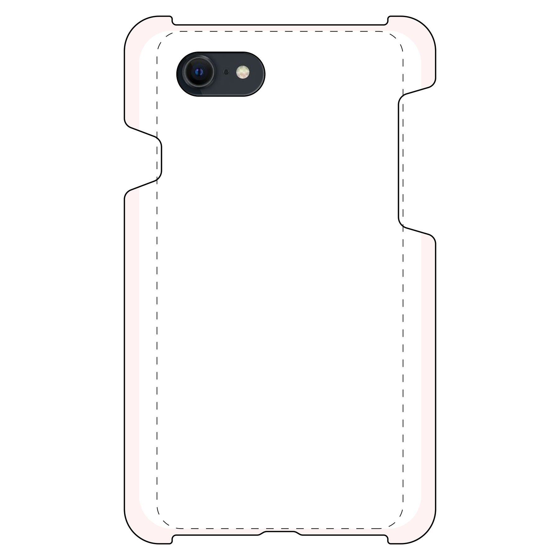 Apple iPhone 7 / 8 /SE (2020) / SE (2022) Harde case (volledig bedrukt, glanzend)