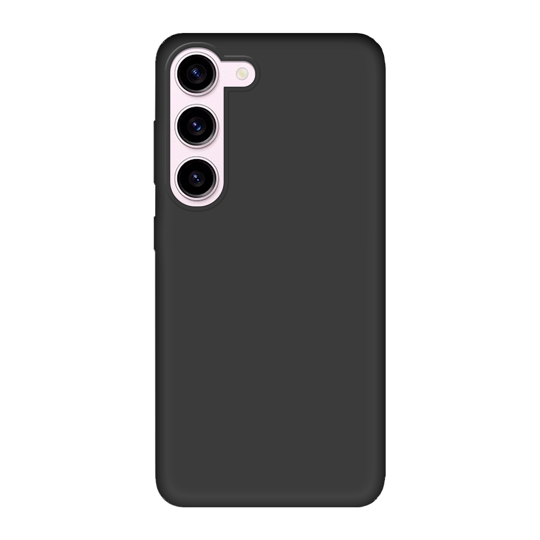 Samsung Galaxy S23 Biologisch afbreekbaar hoesje (achterkant bedrukt, zwart)
