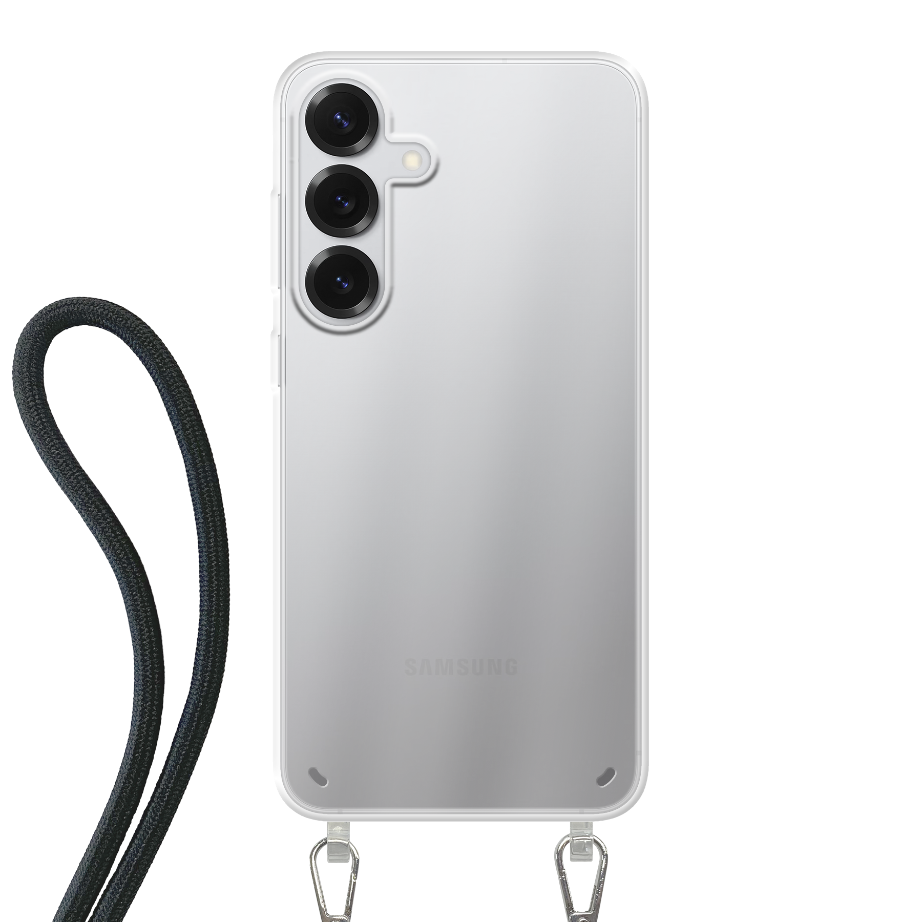 Samsung Galaxy S25 Plus Crossbody hoesje (achterkant bedrukt, transparant)