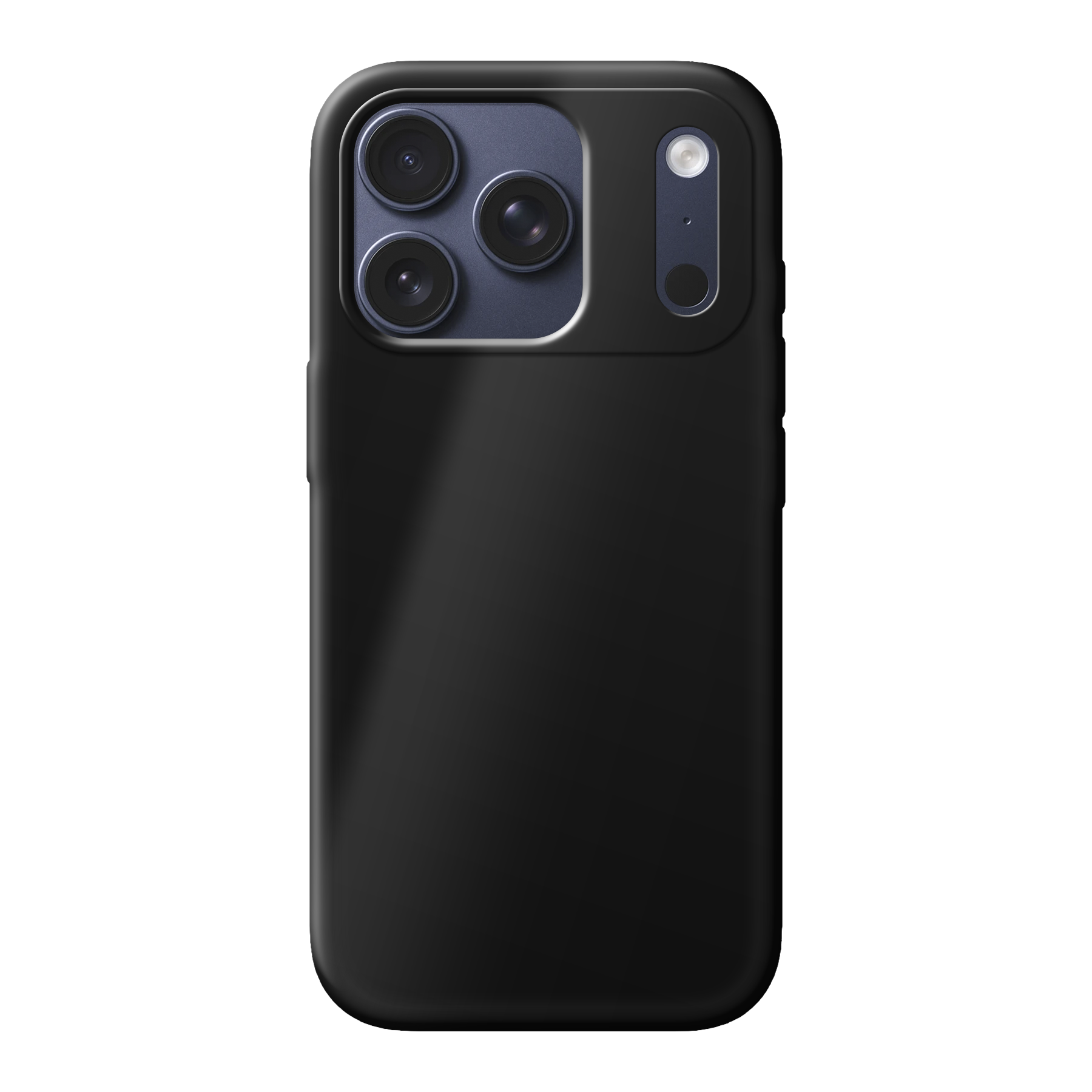 Apple iPhone 17 Pro Zachte hoes (achterkant bedrukt, zwart)