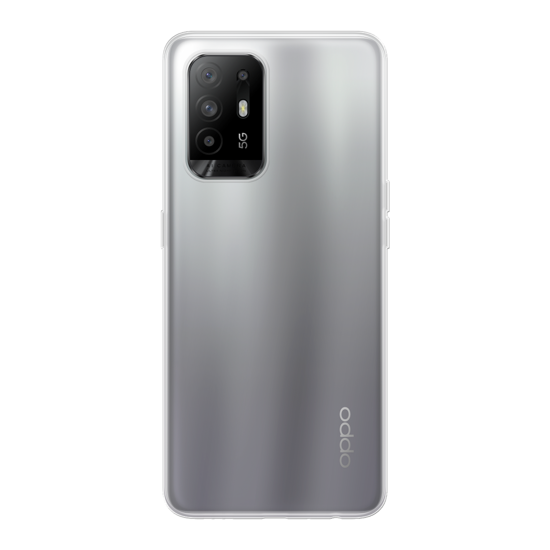 Oppo A94 5G / A95 5G Zachte case (achterkant bedrukt, transparant)