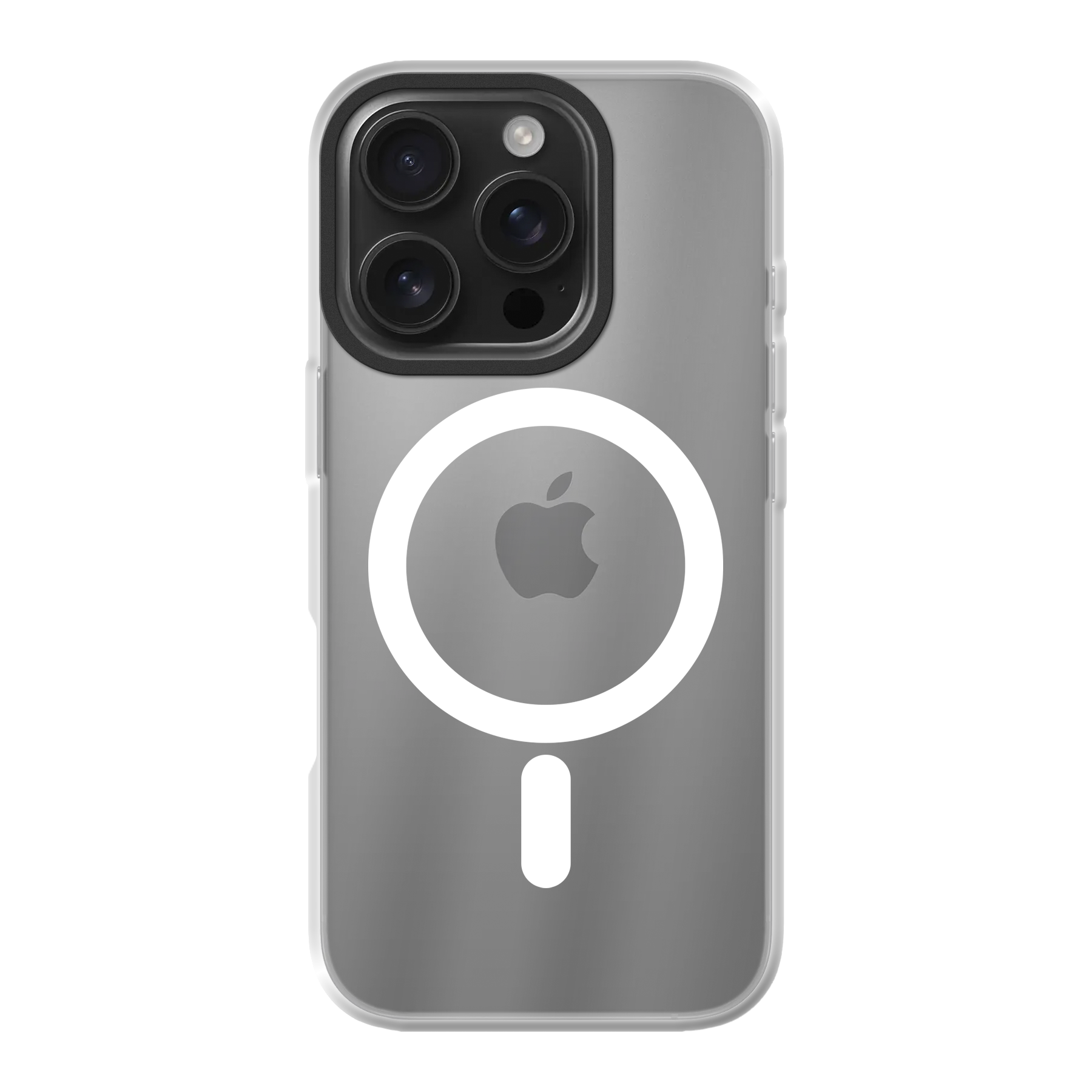 Apple iPhone 16 Pro Hybrid hoesje met MagSafe (achterkant bedrukt, transparant)