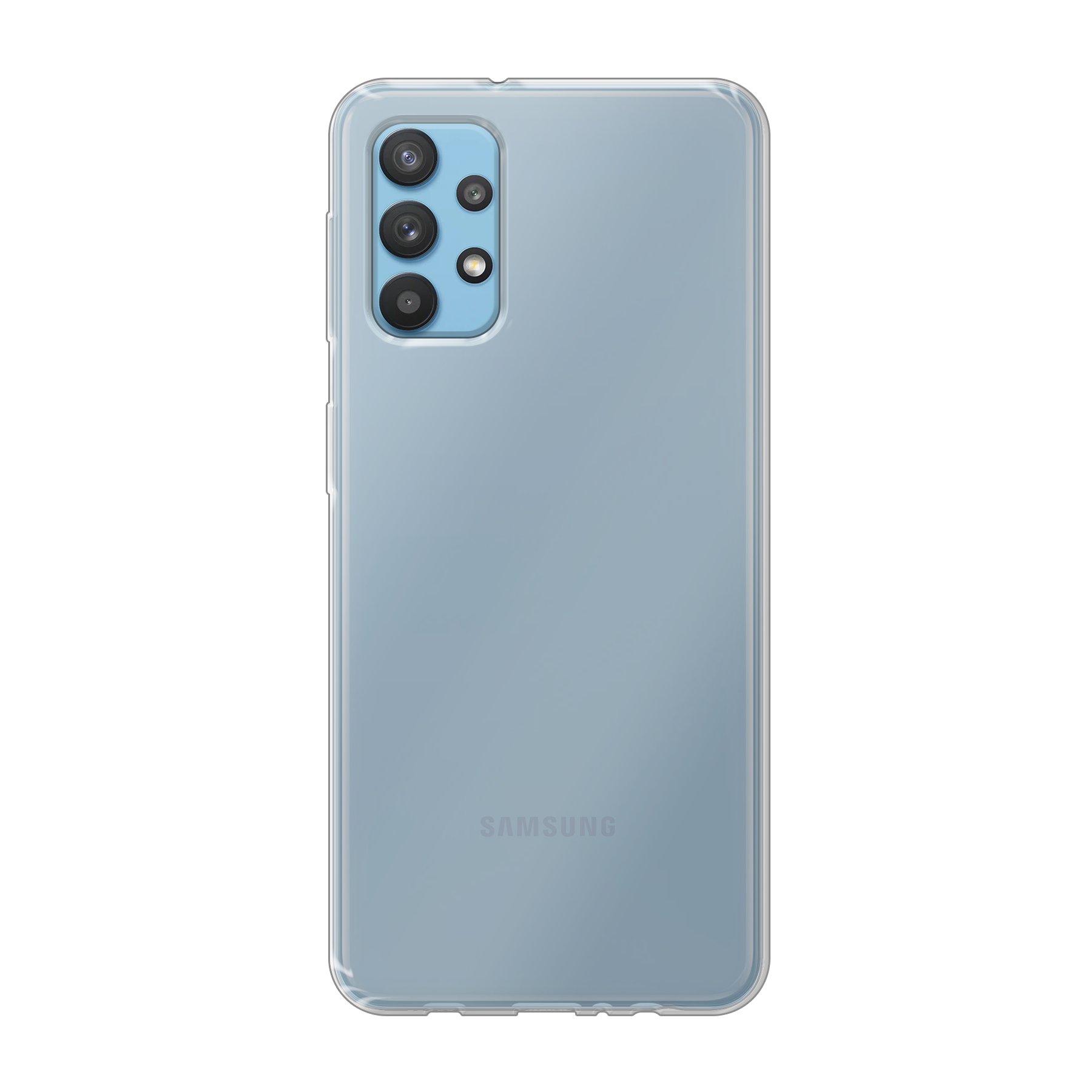 Samsung Galaxy A32 4G Zachte hoes (achterkant bedrukt, transparant)