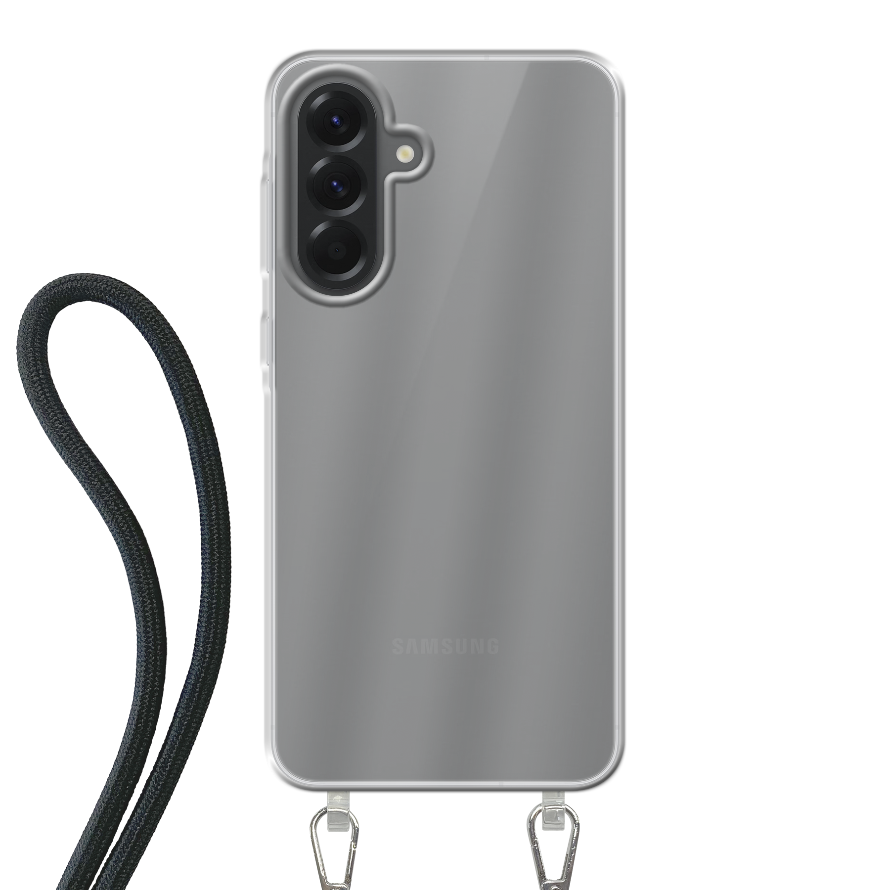 Samsung Galaxy A56 Crossbody hoesje (achterkant bedrukt, transparant)