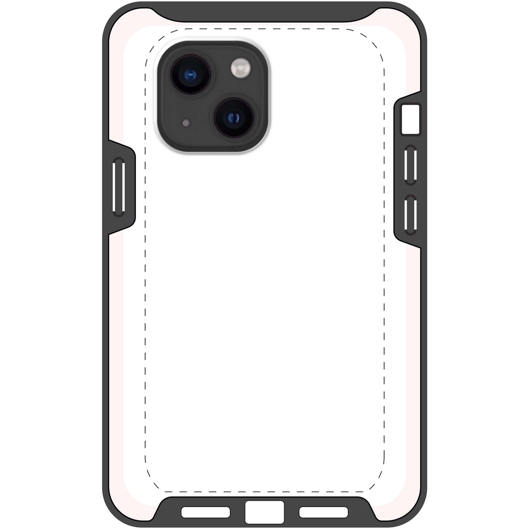 Apple iPhone 13 mini Tough case (volledig bedrukt, zwarte inzet)